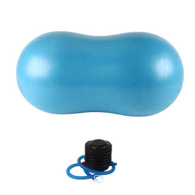 KAHOO Gymnastikball »Erdnussförmiger Gymnastikball mit Luftpumpe«, Anti-Burst Balance Yogaball, Sitzball, Massageball für Fitness, Pilates und Geleichgewichtstraining, 200kg tragbar, Blau, für Kinder und Erwachsene