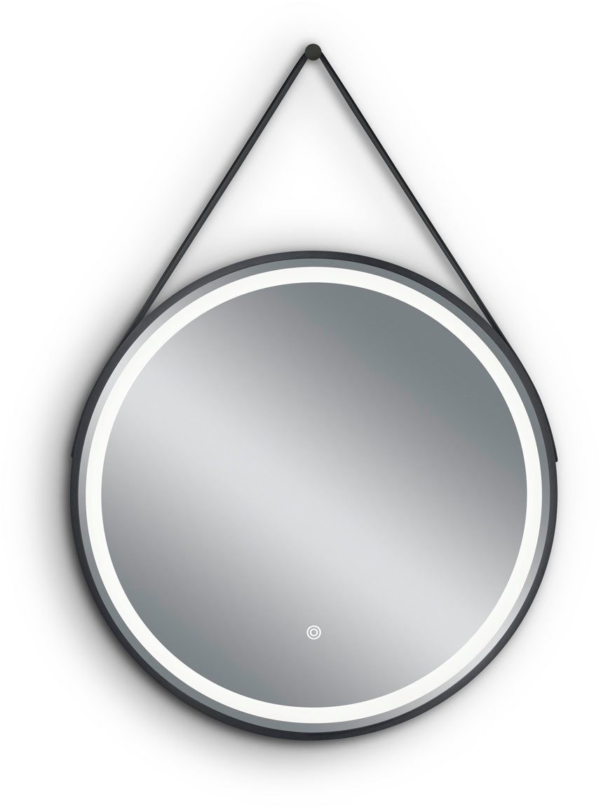MIRRORS AND MORE LED-Lichtspiegel Finchen (1-St), integrierte LED-Beleuchtung, mit Lederband