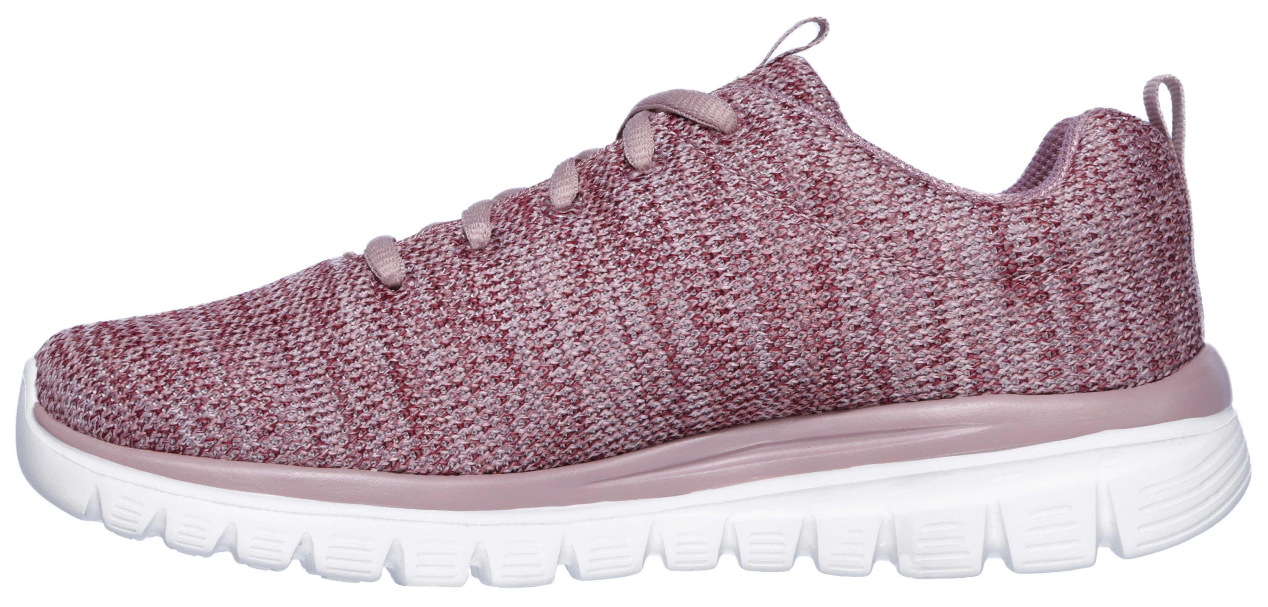 Foam Fortune - Twisted mauve Skechers mit Sneaker Memory Graceful