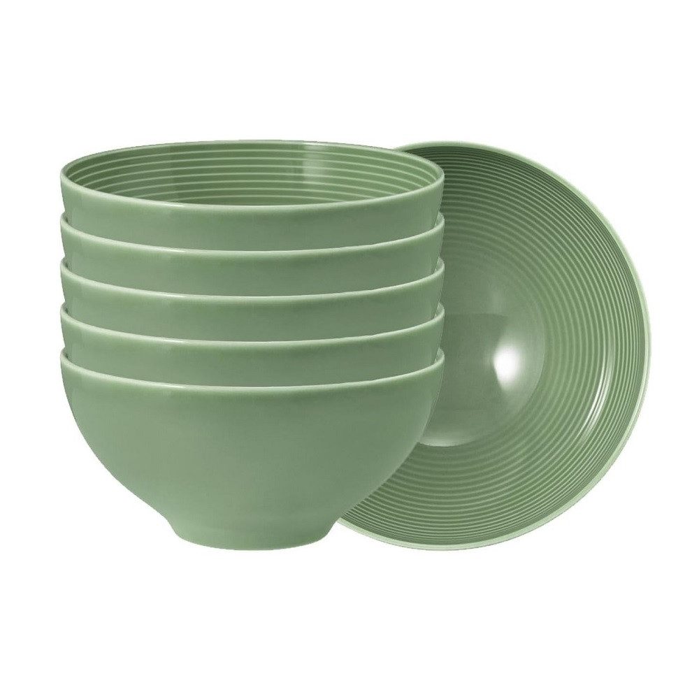 Seltmann Weiden Schüssel Seltmann Weiden Beat Salbeigrün Schüssel 15,5 cm 6er Set, Porzellan, (Set)