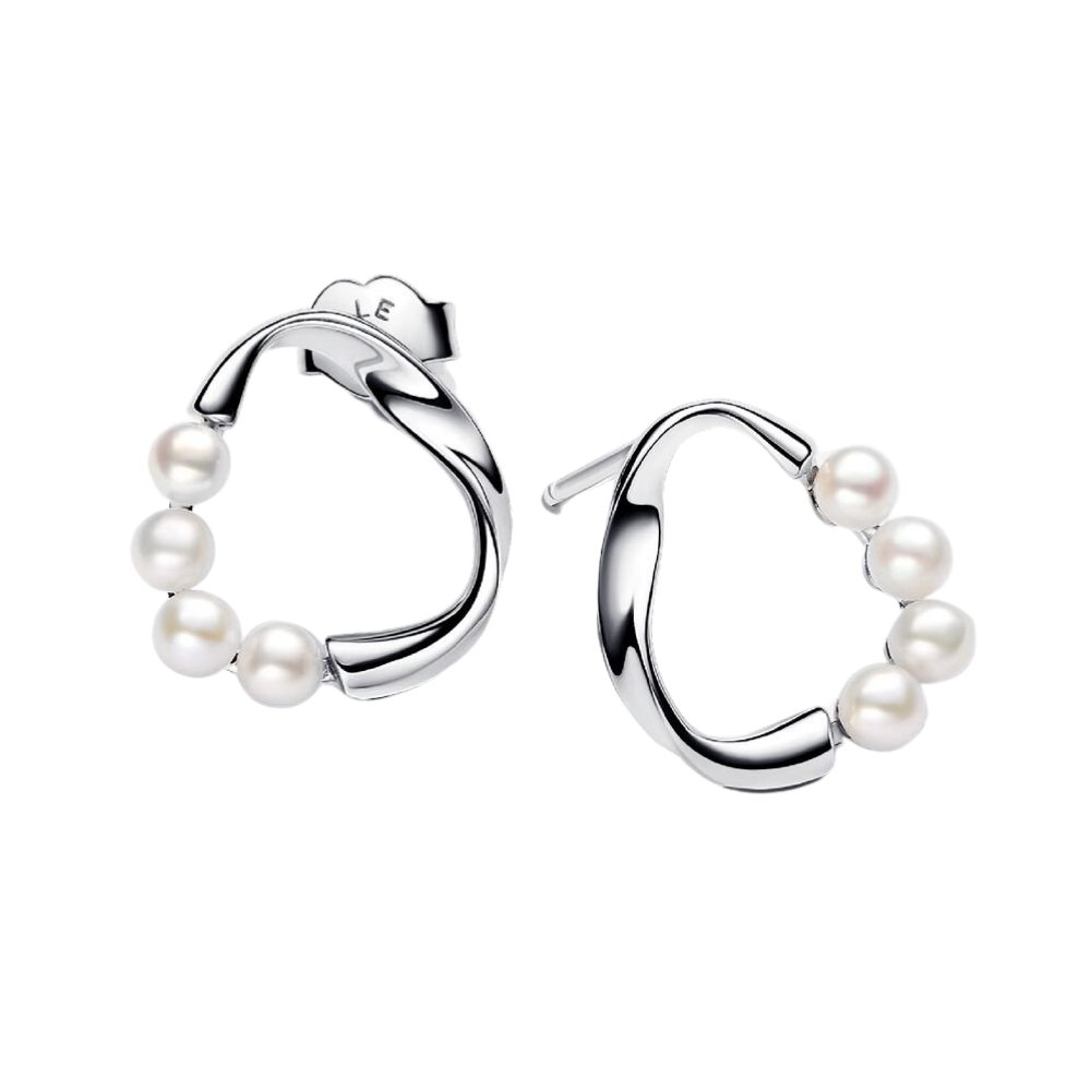 Pandora Paar Ohrstecker 293276C01, Pandora Essence, Pandora, Ohrstecker, Süßwasserzuchtperlen