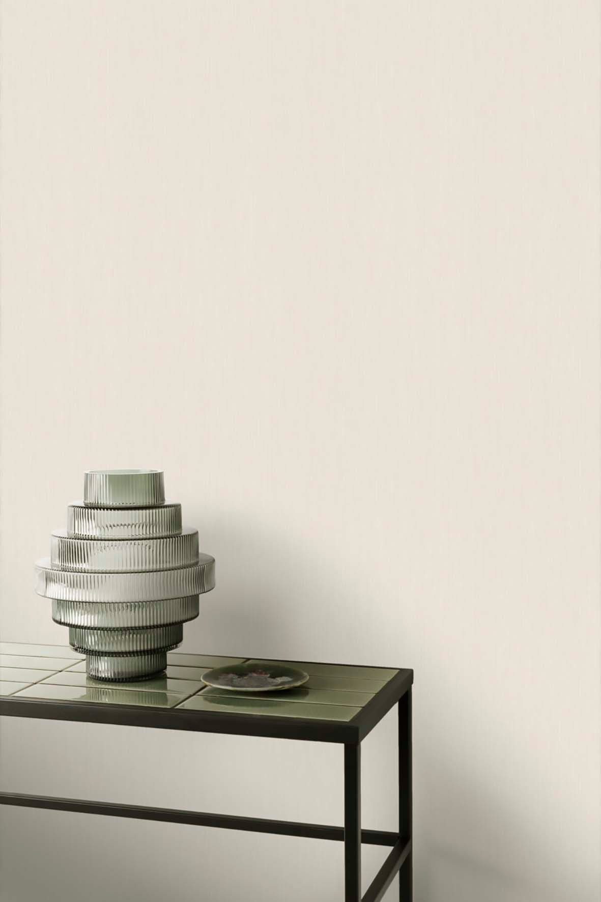 Grandeco Tapete Vliestapete Grandeco Textilstruktur-Tapete weiß MU1001