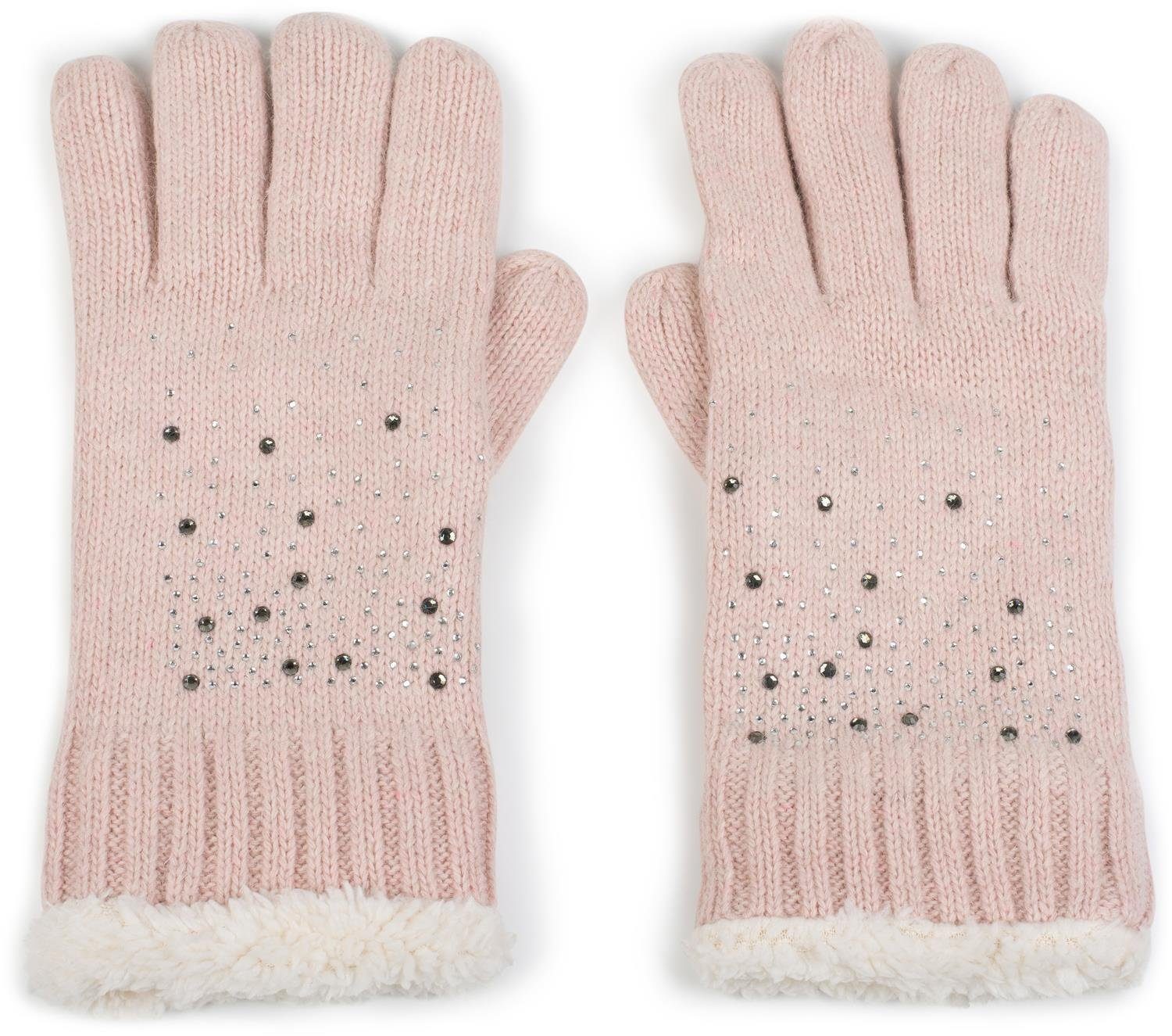 styleBREAKER Strickhandschuhe Strickhandschuhe mit Strass und günstig online kaufen