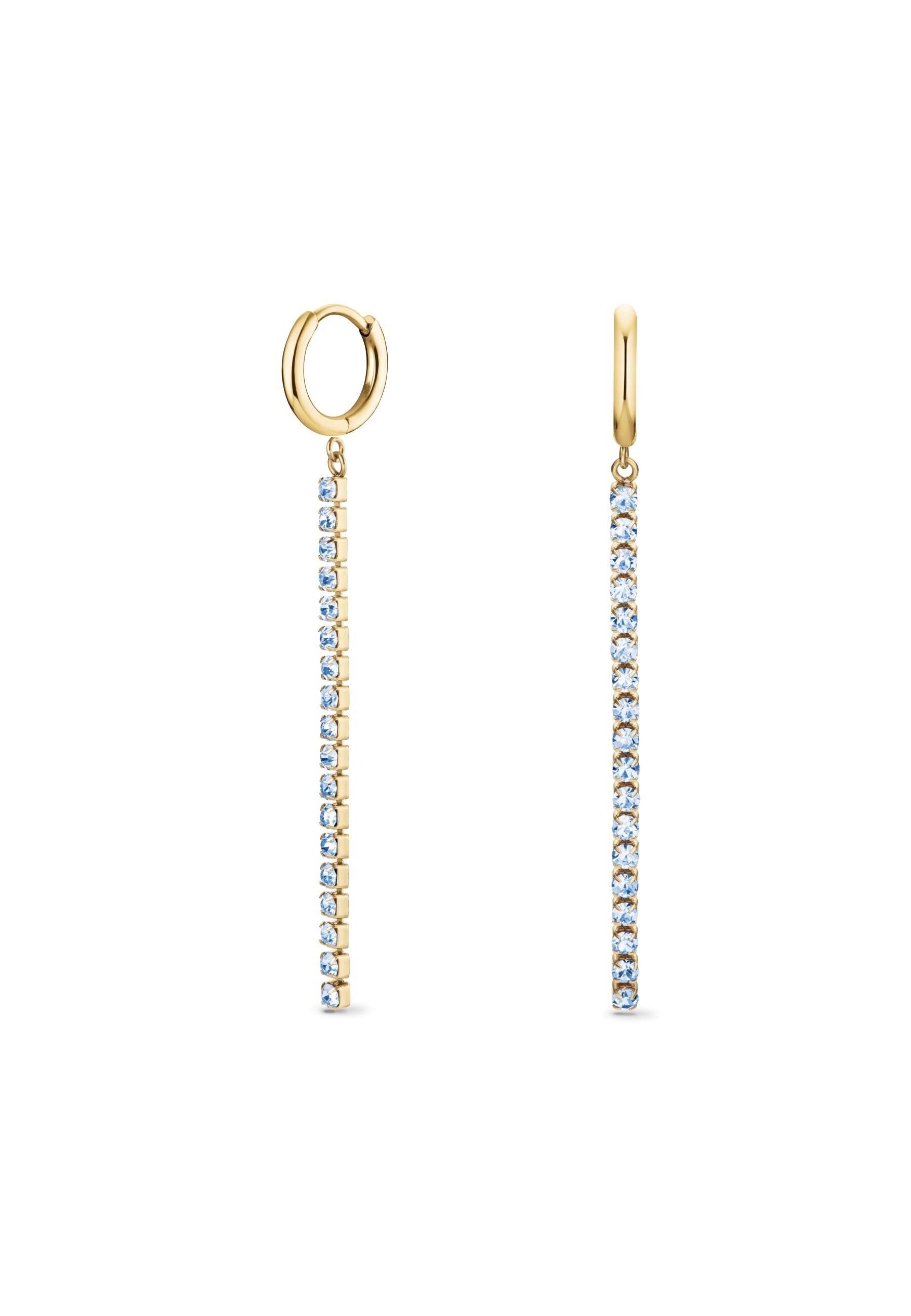 ROSEFIELD Ohrring-Set ROSEFIELD Tennisohrringe Goldfarben