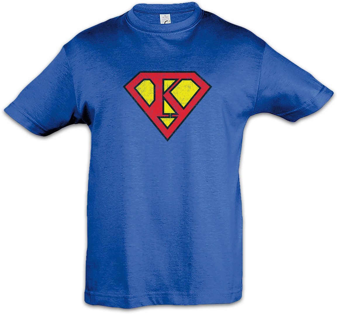 Print-Shirt Super K Kinder T-Shirt Buchstabe Initialen Vorname Nachname Man