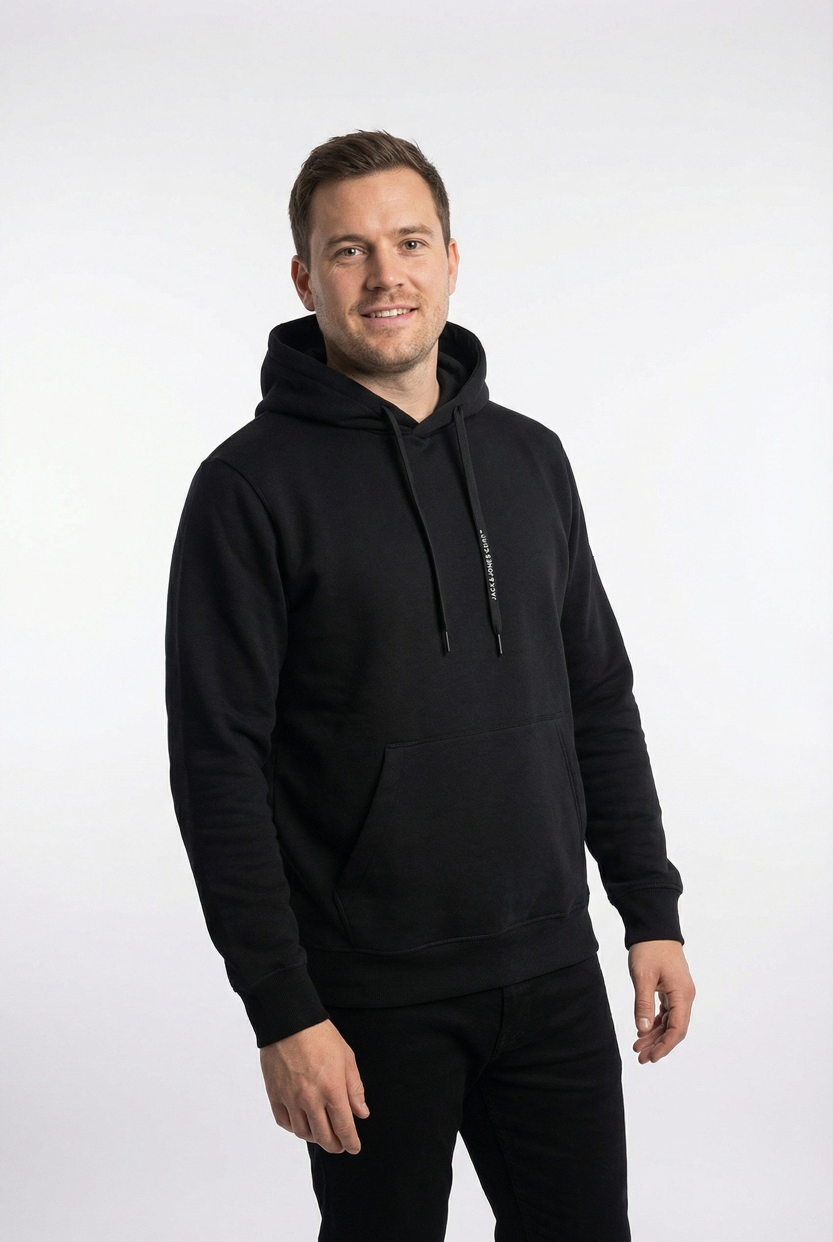 Jack & Jones Kapuzensweatshirt JCOFUSION SWEAT BADGE HOOD