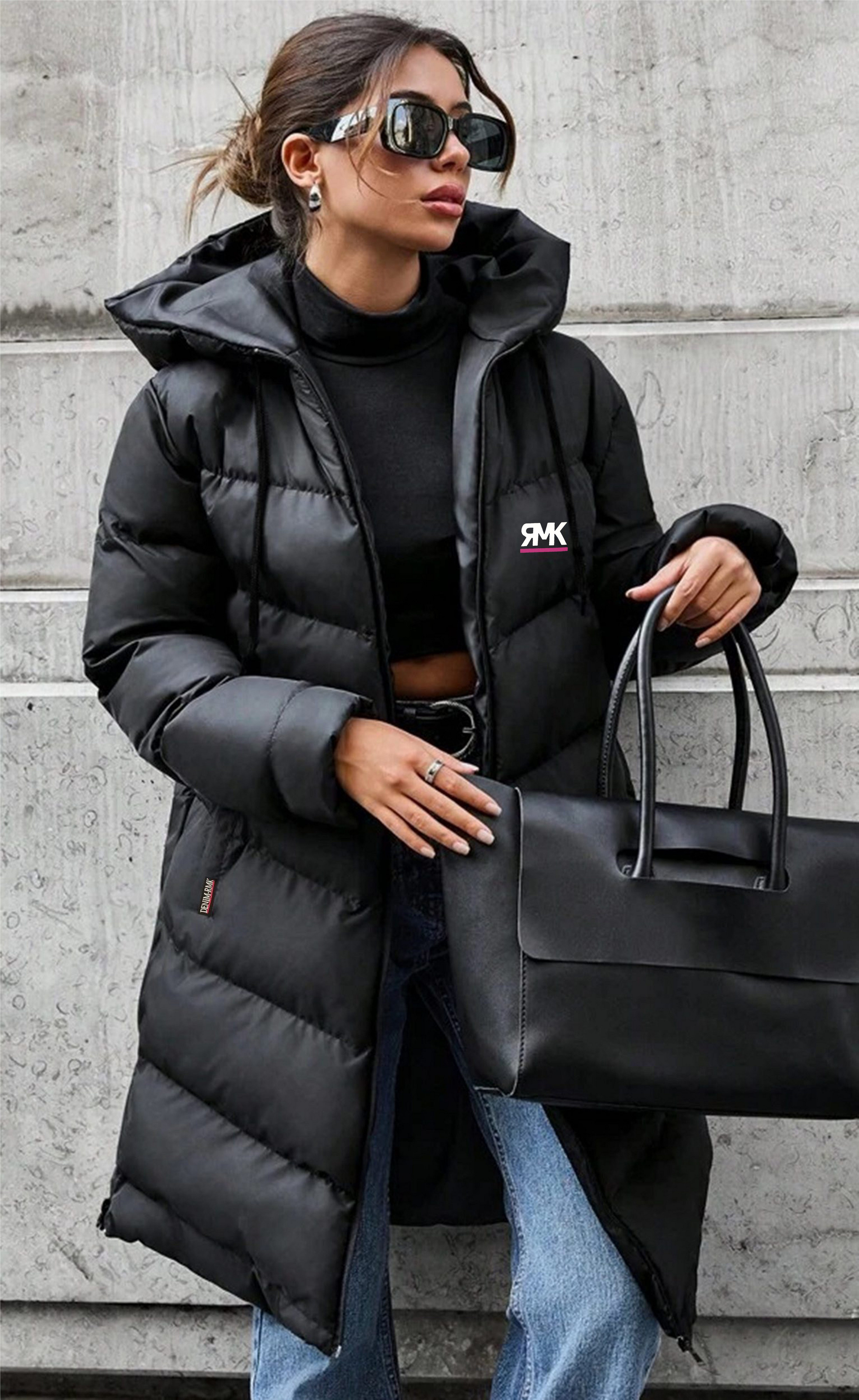 RMK Winterjacke Damen Winter Jacke Parka Mantel Steppjacke Steppmantel Wintermantel auch in großen Größen erhältlich, lang