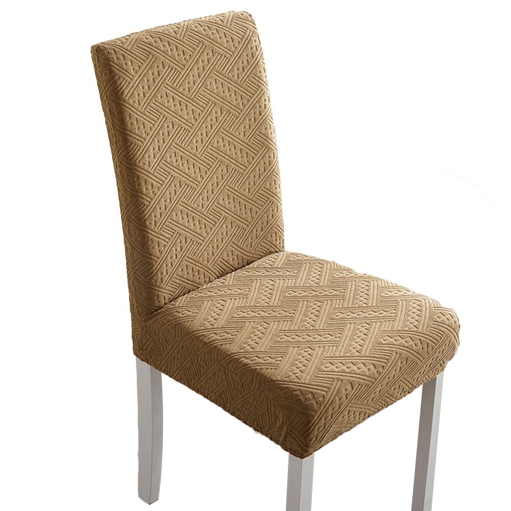 Moderne Stuhlhusse leicht HAMÖWO hell Stretch-Stuhlhussen, Curry und zu reinigen langlebig,M,