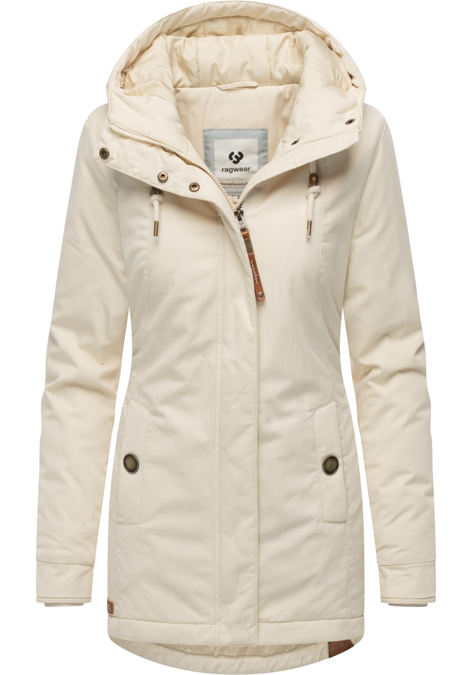 Ragwear Winterjacke Monadena Parka YOUMODO Warmer Kurzmantel mit Kapuze