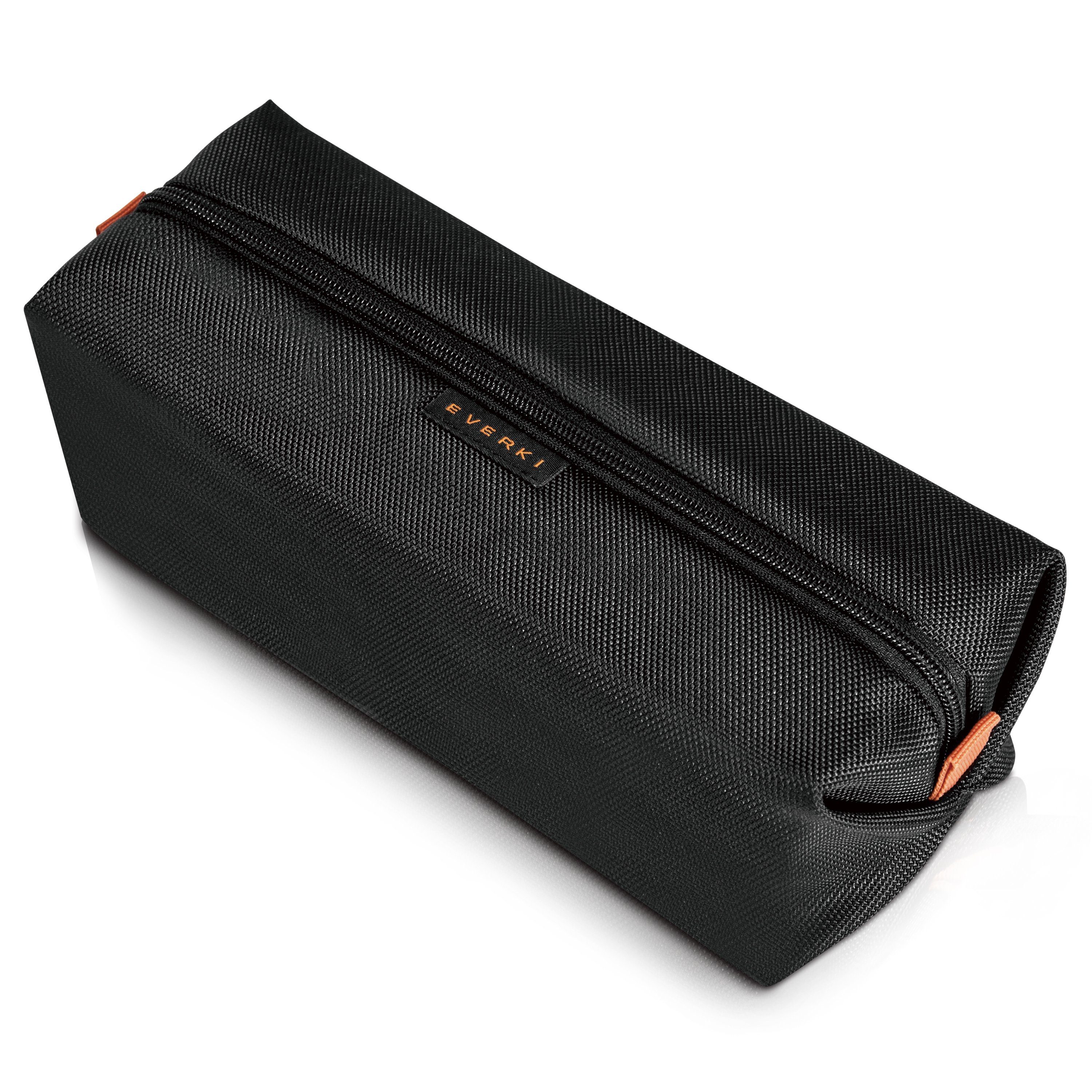 Everki Taschenorganizer Pouch EKF822 Laptop Zubehör Tasche (3,2 l, Gepolsterter Boden), Geräumige Tasche / Kontrastreiches Oranges Innenfutter / Schwarz