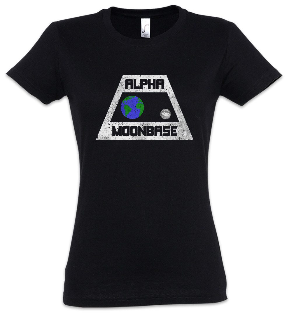 Print-Shirt Vintage Alpha Moonbase Logo Damen T-Shirt Mondbasis Alpha 1 TV Serie