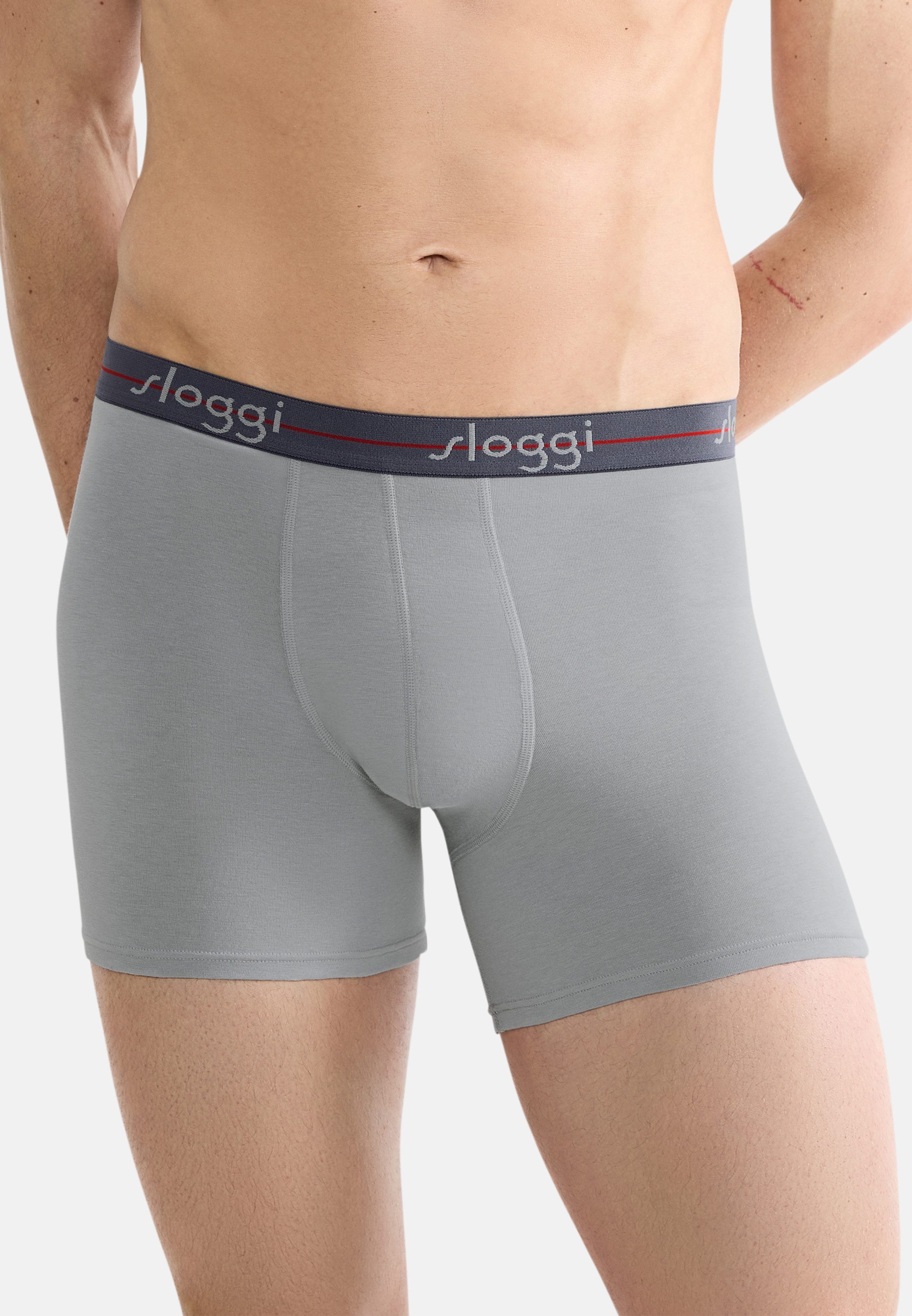 sloggi Retro Boxer 4er Pack Start (Spar-Set, 4-St) Long Short / Pant - Baumwolle - ohne Eingriff - Atmungsaktiv