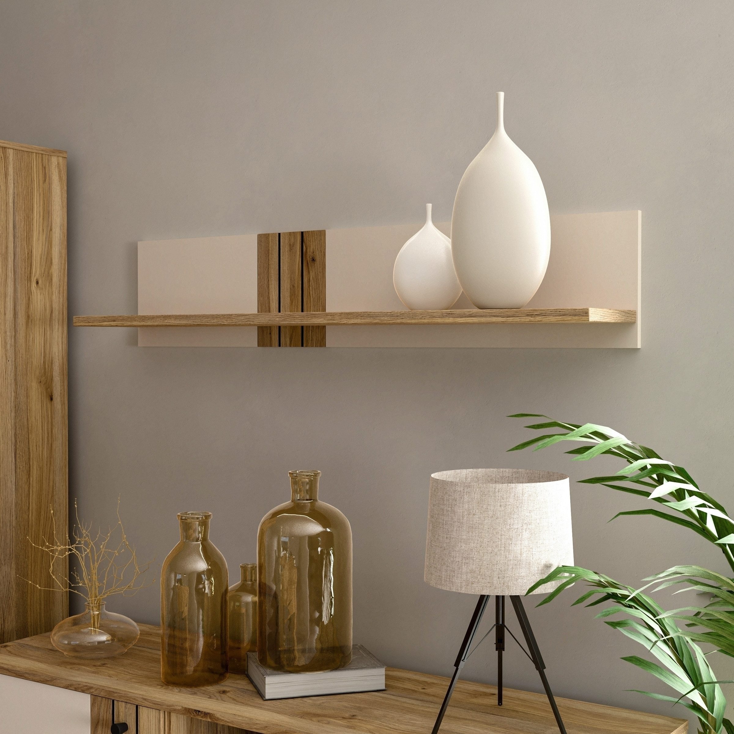 FORTE Wandboard in Sand / Mauvella günstig online kaufen