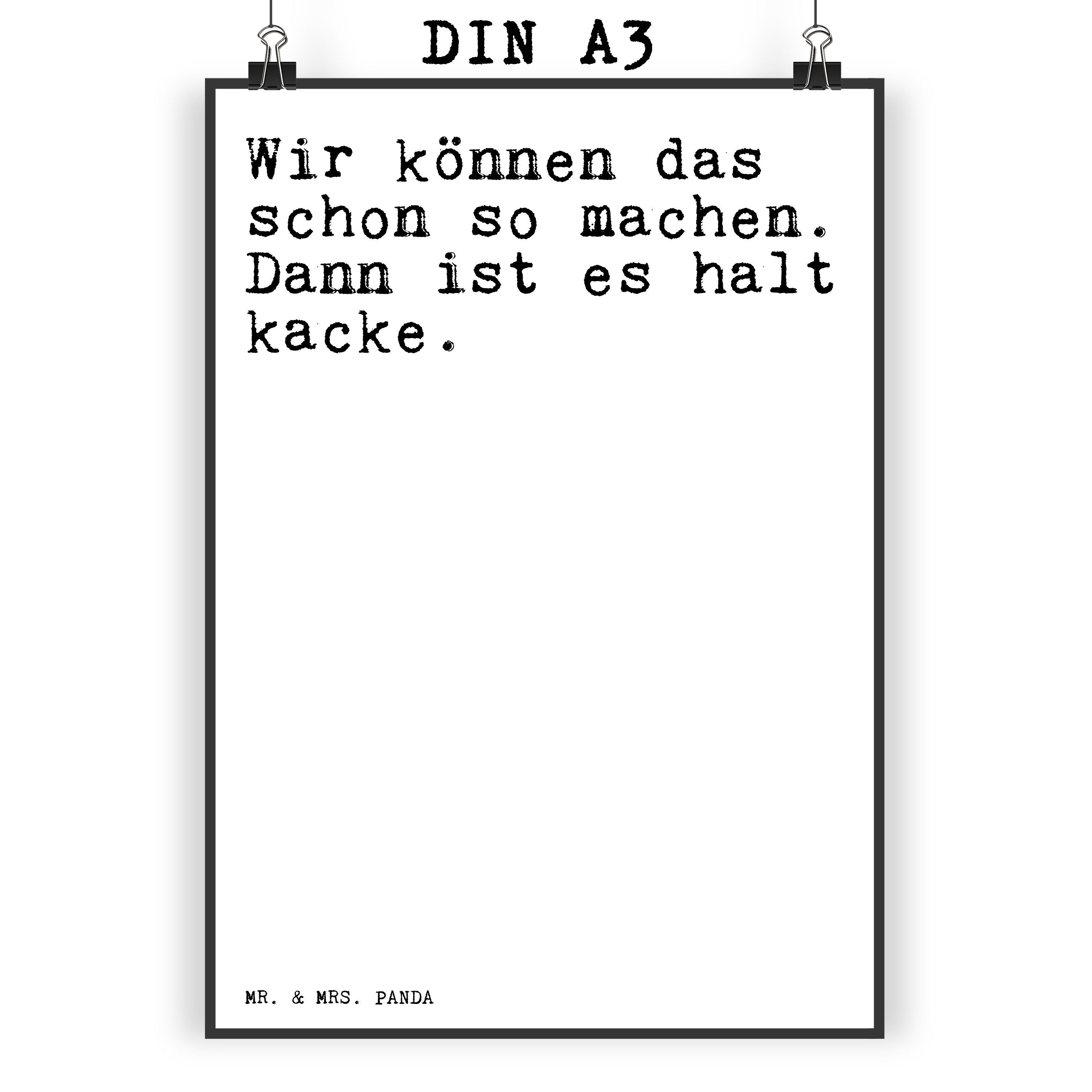 Mr. & Mrs. Panda Poster »Wir können das schon... Weiß Sprüche