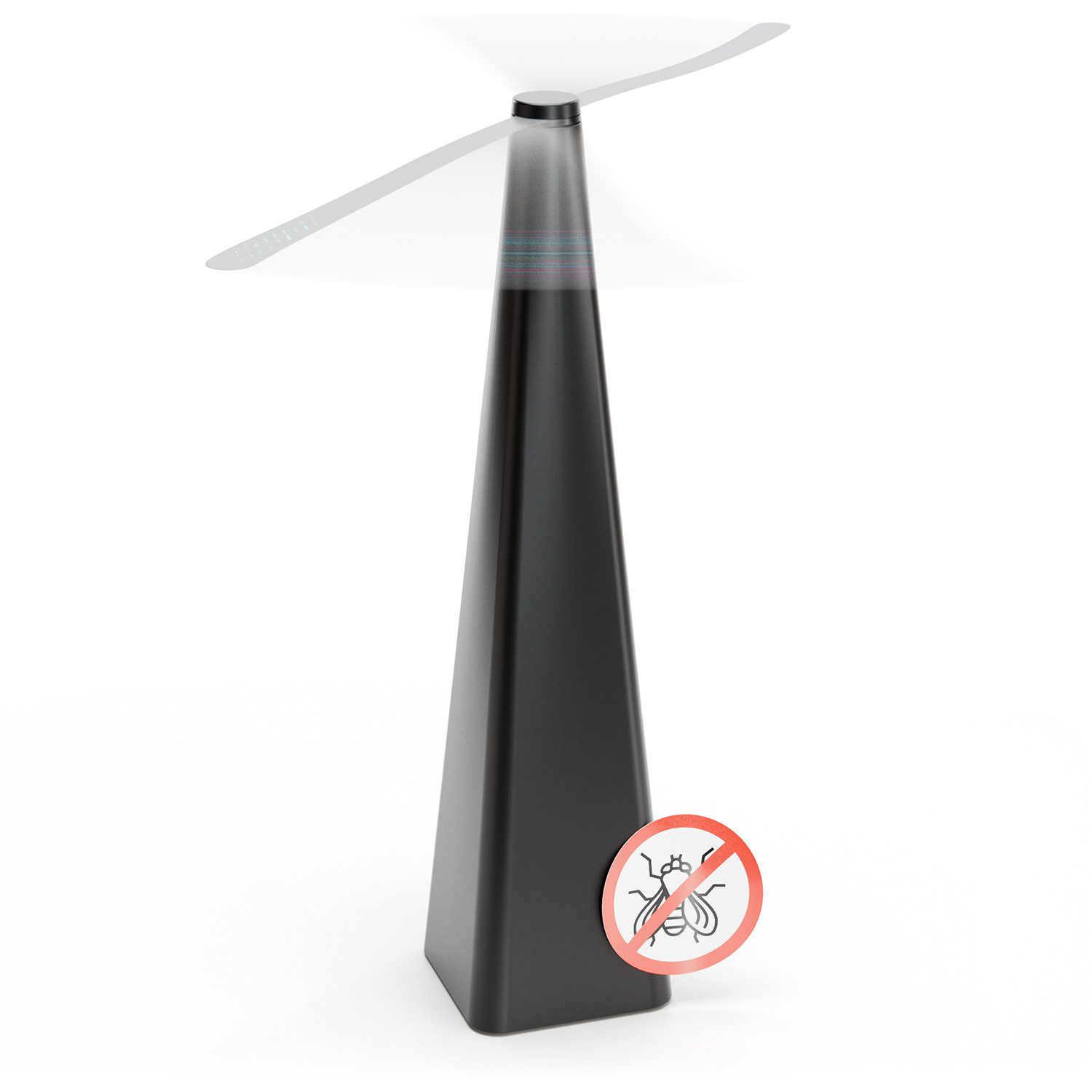 Fliegenwedler 1x Fliegenwedler mit Batterie - Fliegen Vertreibung, für den Tisch