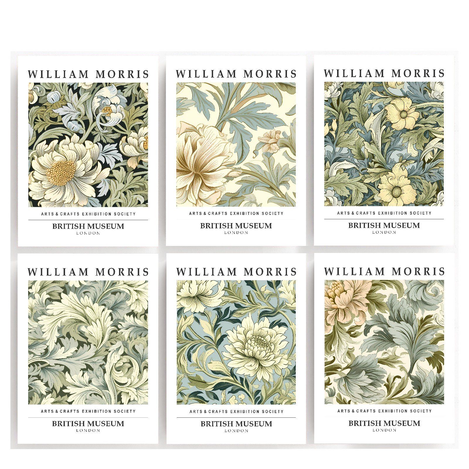 homestyle-accessoires Poster Bilder Bilderwand Wandbilder Kunstdrucke WILLIAM MORRIS, - Ohne Bilderrahmen - sorgfältige & sichere Verpackung