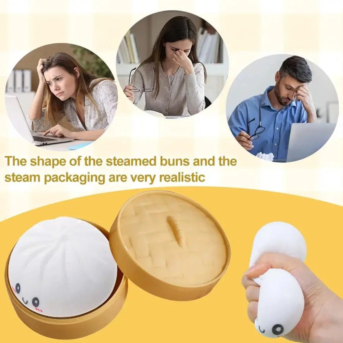 OLi Jumboball Heißer Glitzer-Dumpling-Squishy-Überraschungsbox: Bunte -Sensorik-Fidg, Spielzeuge, Anti-Stress-Quetschbälle
