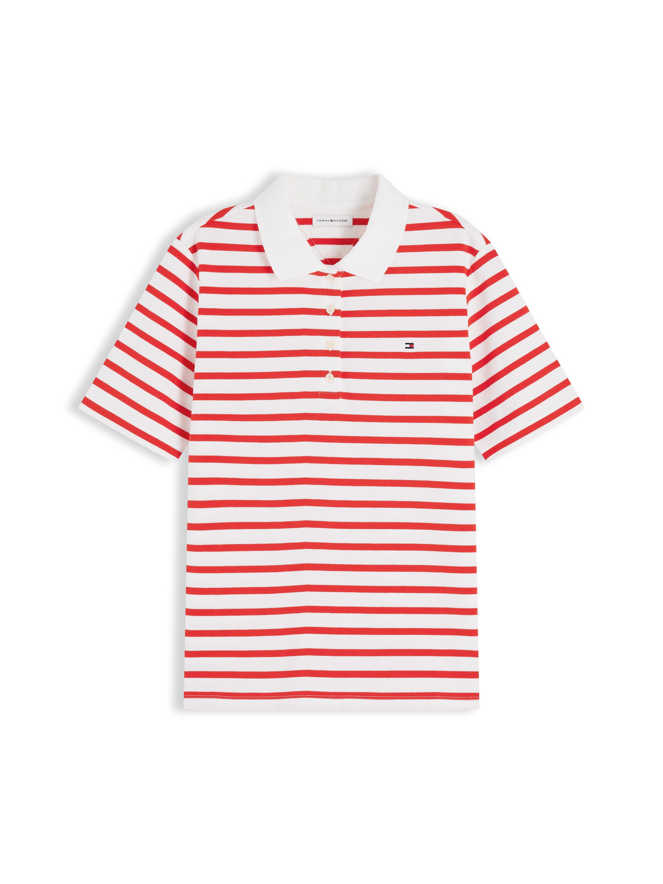 Wide Strp Fire Red / Ecru