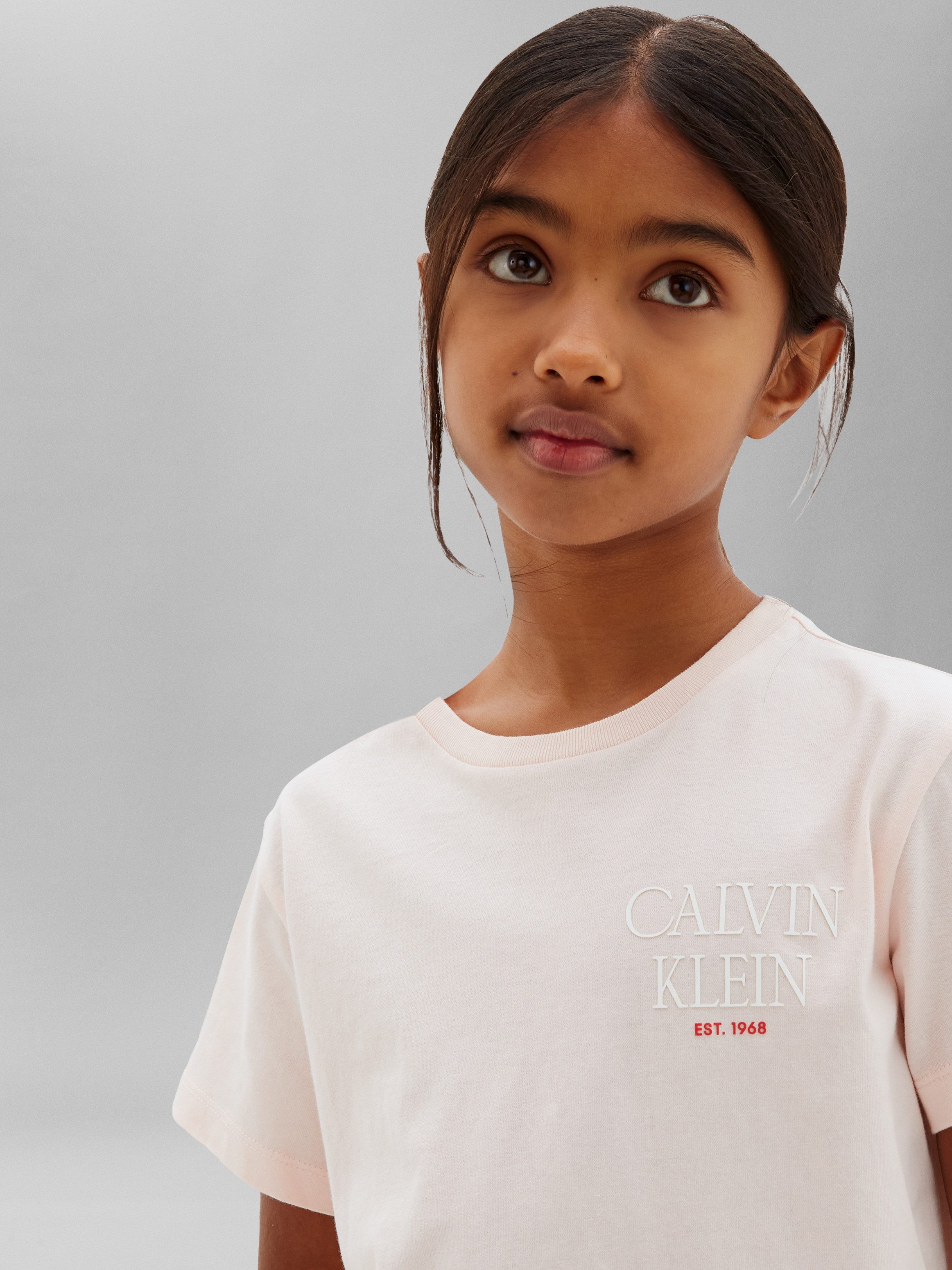 Calvin Klein Jeans T-Shirt mit großem Rückendruck, reine Baumwolle, Regular Fit