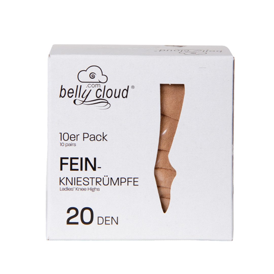 Belly Cloud Feinkniestrümpfe Feinkniestrumpf 20 DEN (10 Paar) – Bild 2 von 3
