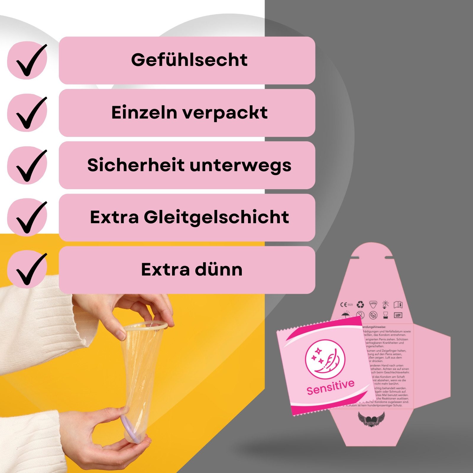 Lovelyness Kondome - Sensitiv Gefühlsecht, extra hauch Dünn