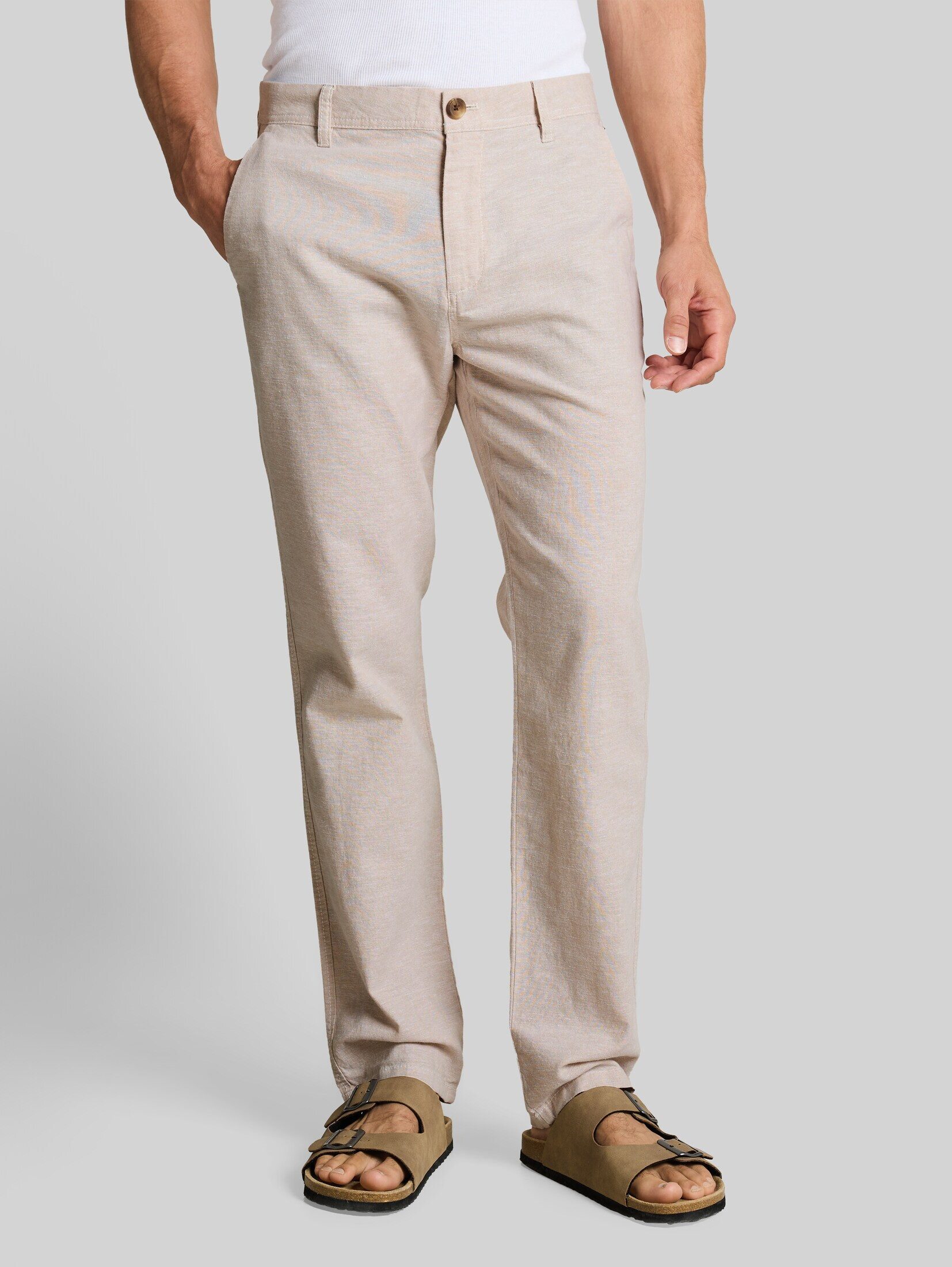 TOM TAILOR Chinohose Hosen & Chino TTREGULAR Chino Hose mit Leinenanteil