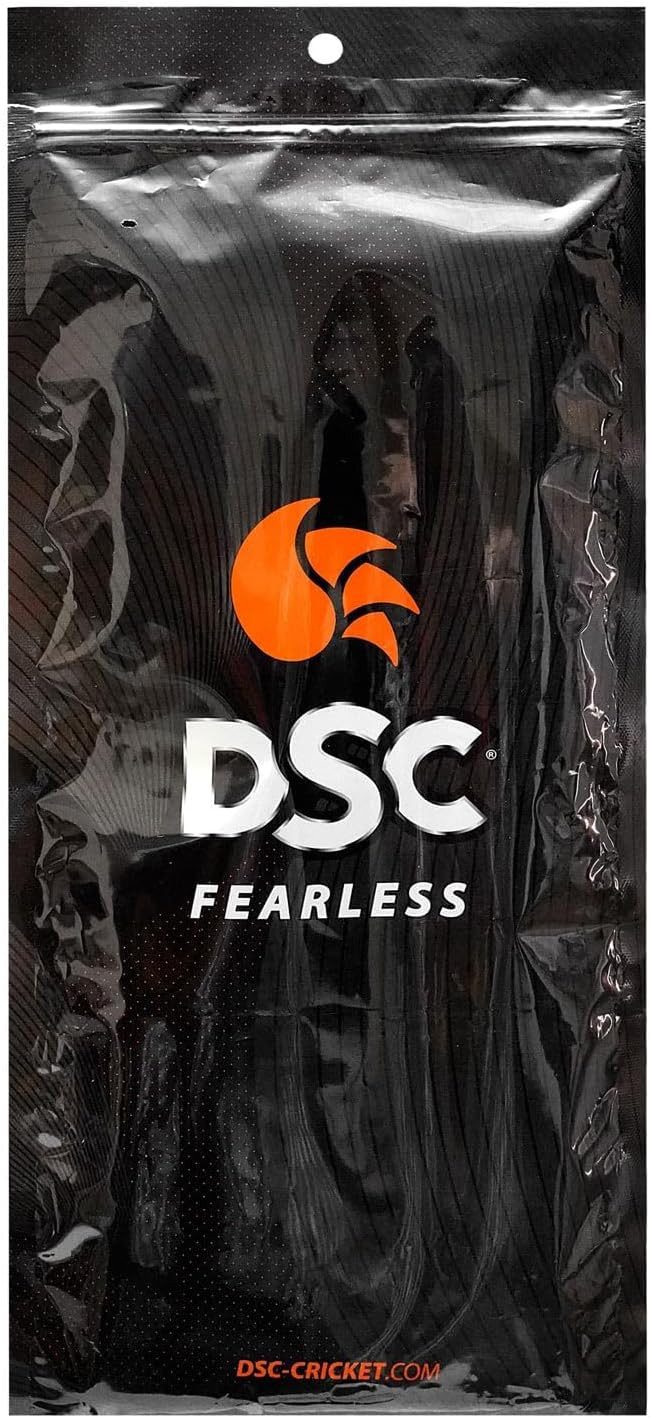 DSC Golfhandschuhe Octopus Cricket Schlägergriff Mixfarben Packung 3 Stück Grip (Cricket Batting Gloves für Rechtshänder, Größe: Herren, Farbe: Grau/Orange)
