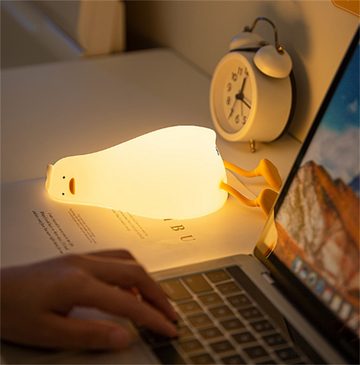 Bifurcation LED Nachtlicht Touch-Timer-Nachtlicht für Kinder, kleine Ente, drei Helligkeitsstufen