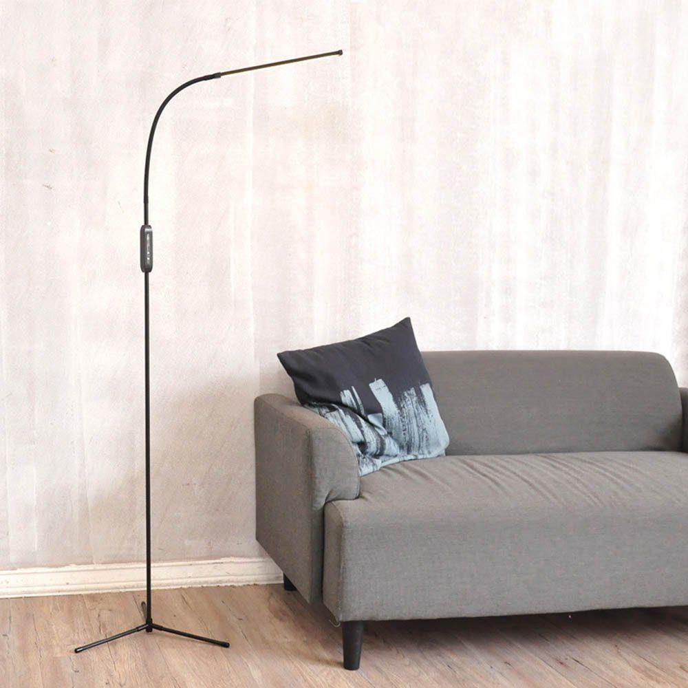 Sunicol LED Stehlampe verstellbarer Schwanenhals, dimmbar,mit günstig online kaufen