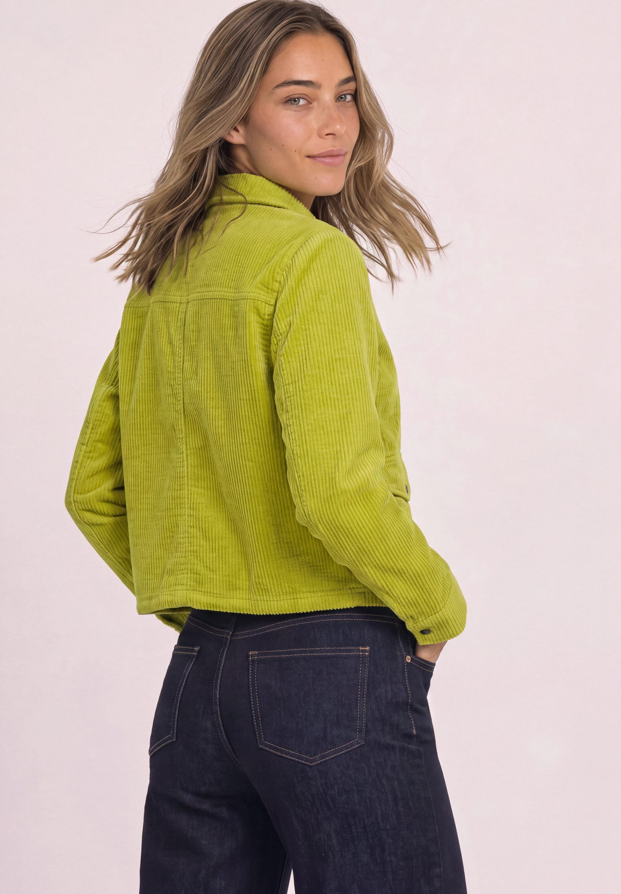 STREET ONE Cordjacke mit Tunnelzugsaum