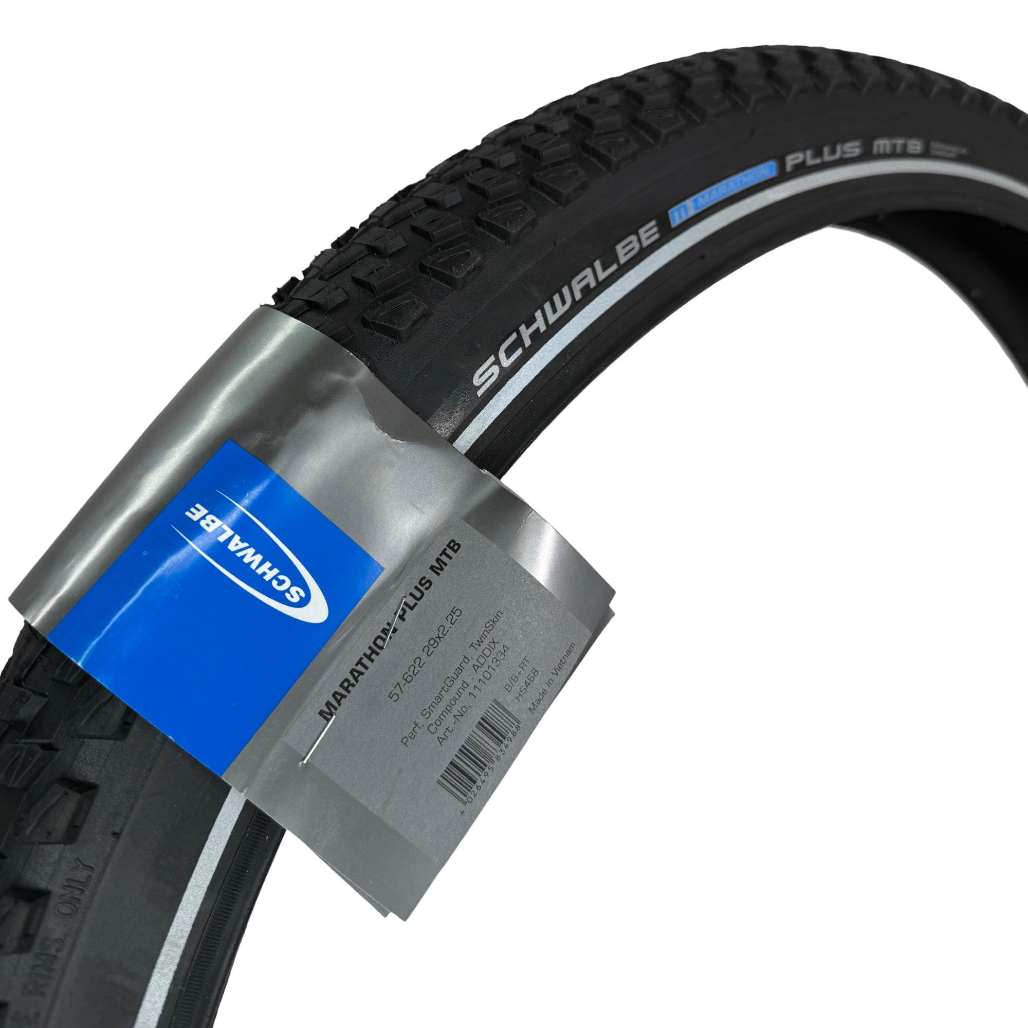 Schwalbe Fahrradschlauch Schwalbe Marathon Plus MTB Ebike 29x2,25"Reifen + Schläuche AV19 Set