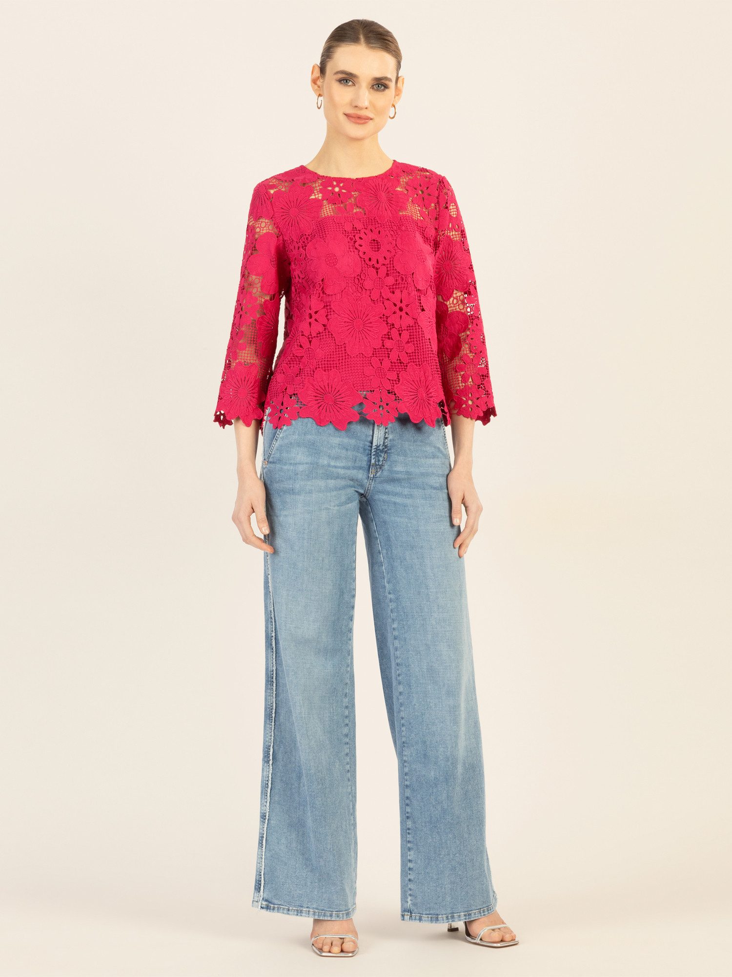 Apart Blusenshirt in kurzem und kastigem Stil