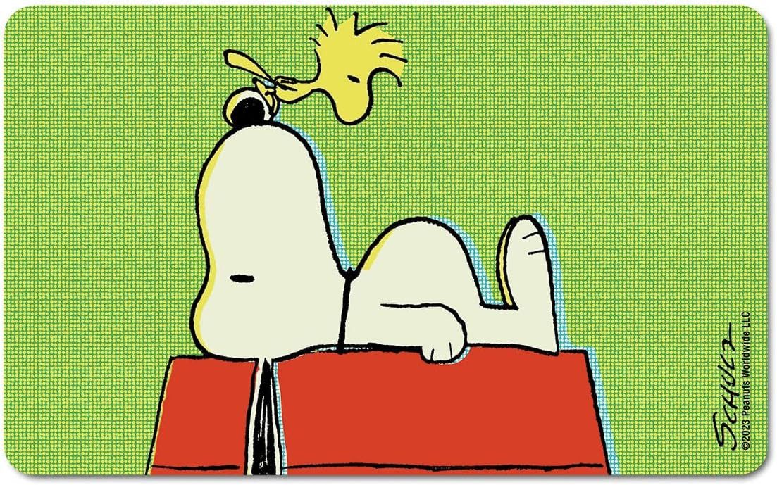 LOGOSHIRT Frühstücksbrett Frühstücksbrettchen - Peanuts - Snoopy und Woodstock, (1-St), langlebig, robust und alltagstauglich