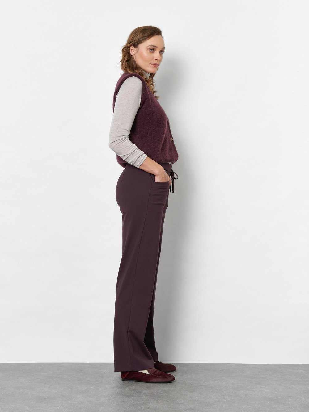 TONI Stoffhose Sue Wide mit Gummizug und Stretch