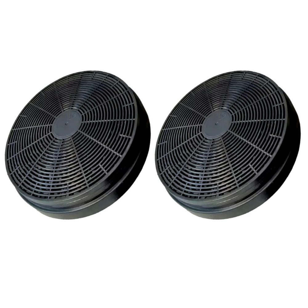 Trade-Shop Aktivkohlefilter 2x passend für Fagor AS0015184, KKT Kolbe K122 K606, Zubehör für Respekta MIZ0023 MIZ0023N MIZ0023NA1, PKM CF110 K10001 4016572013856, Candy 49037930, Fagor AS0015184, Hanseatic CF110 K10001 812120 4016572013856, Schneider CF110 K10001 4016572013856, Klarstein 10030983 CGCH2 K10001 10027530 10027711, Bomann KF 561 256100 KF561 256300, Baumatic ST1, KKT Kolbe K122 K606, Sogedis 35419 35973, Vioks 2461-BH 50067-BH, Exquisit CF110 K10001 T1CHF01 4016572013856, Durchmesser: 17,5 cm / Höhe: 3,5 cm - Ersatzteil für Dunstabzugshauben