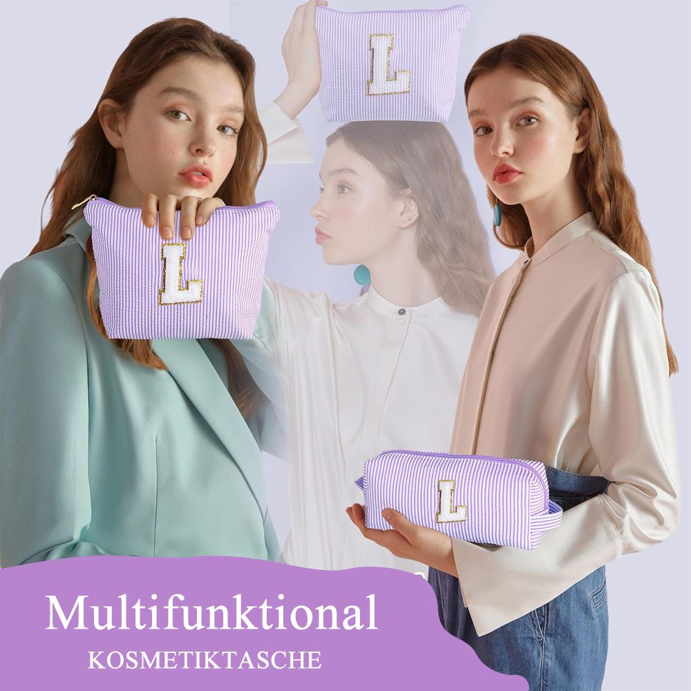 AFKSMILE Kosmetiktasche 2 Stück Personalisierte Kosmetiktasche Damen, Reise Schminktasche – Bild 3 von 5