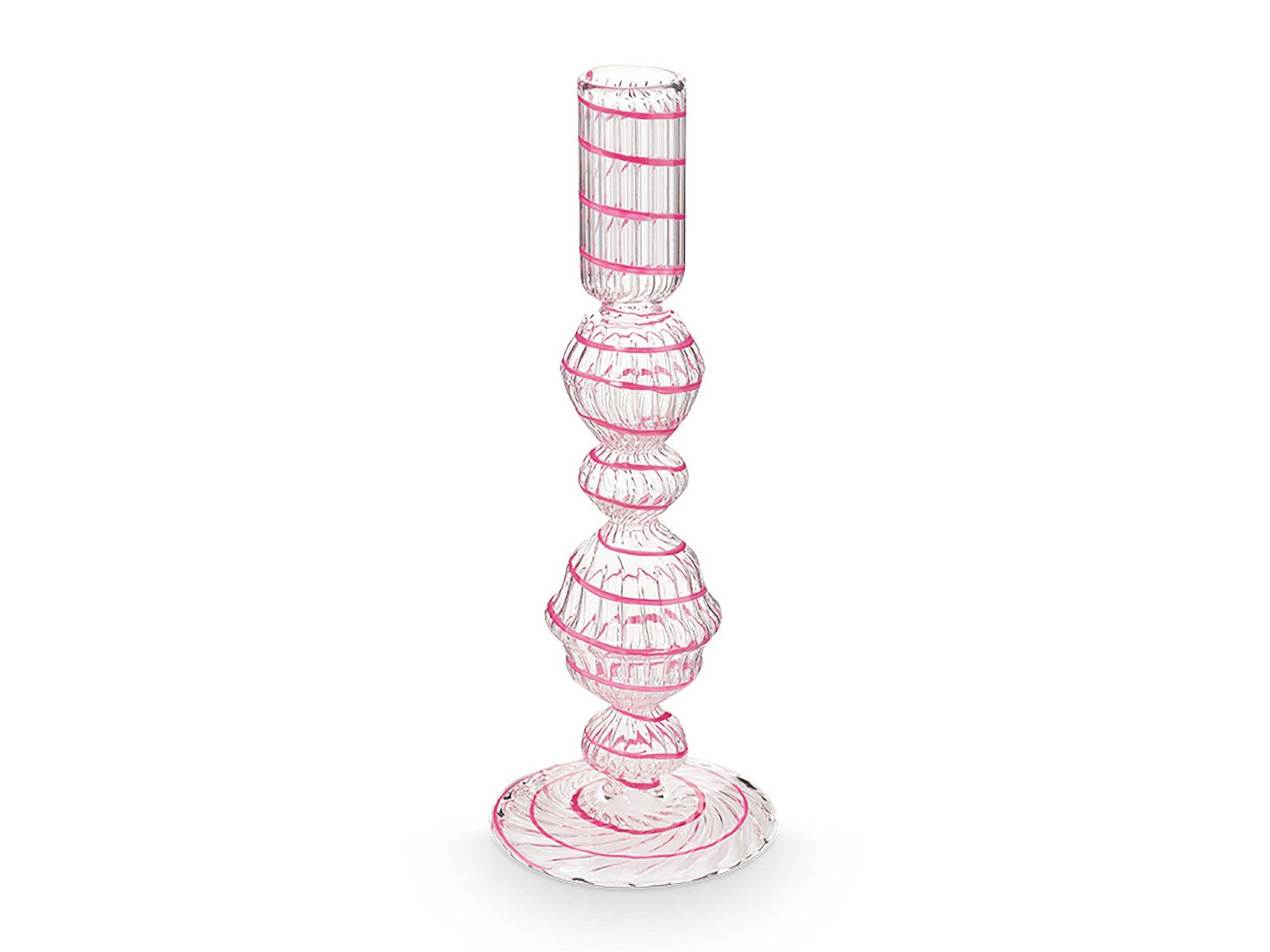PiP Studio Подсвечник Swirl Pink Glas Подсвечник 22cm