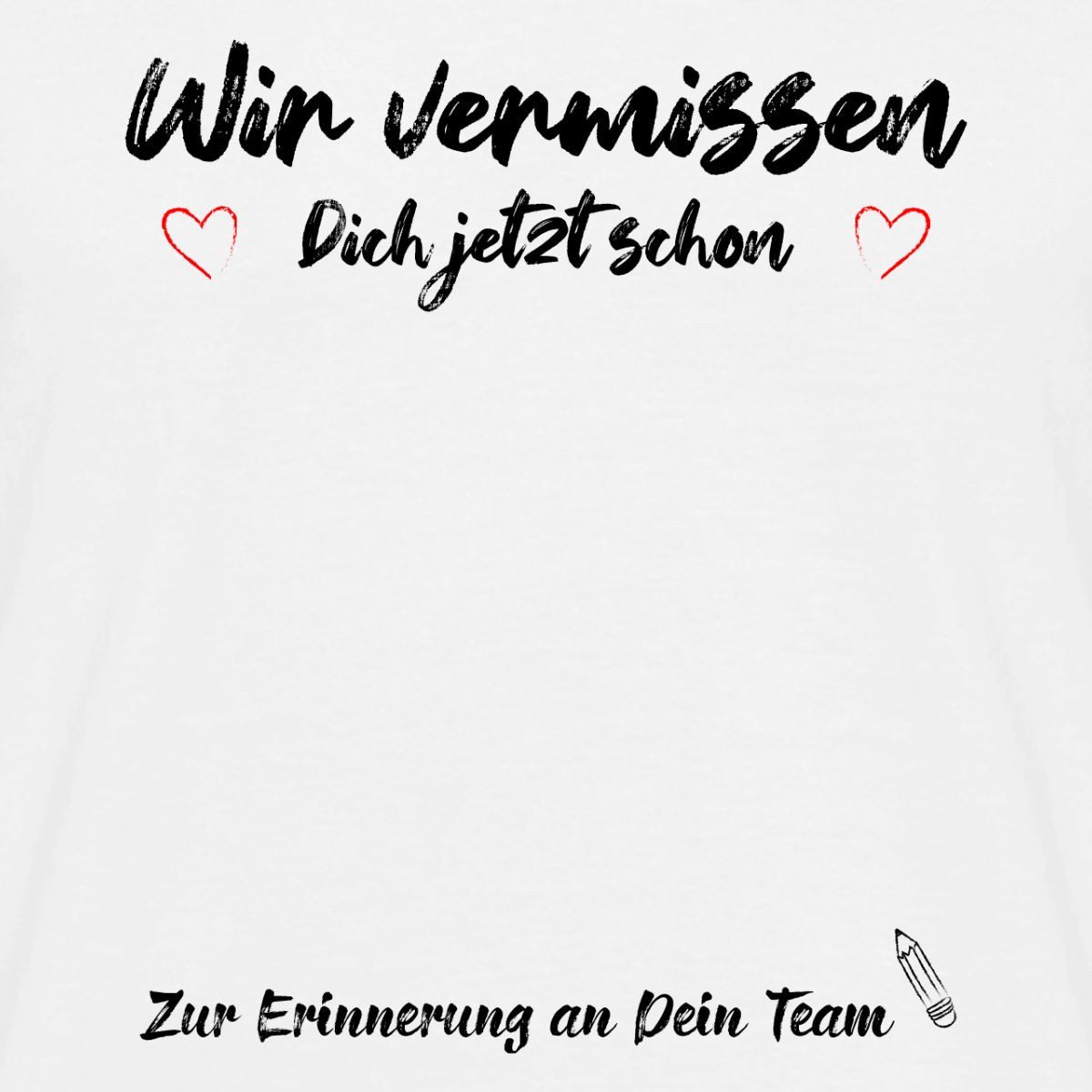 Spreadshirt T-Shirt Abschied Kollege, Wir Vermissen Dich Jetzt Schon Männer T-Shirt (1-tlg)