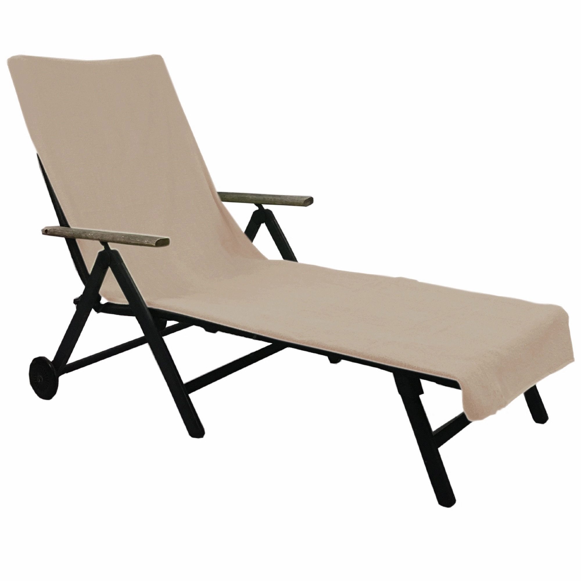 NYVI Strandtuch Frottee Schonbezug für Gartenliege NYVISpa 75x200 cm, Frottee, Hygiene Liegestuhlauflage für Sonnenliegen