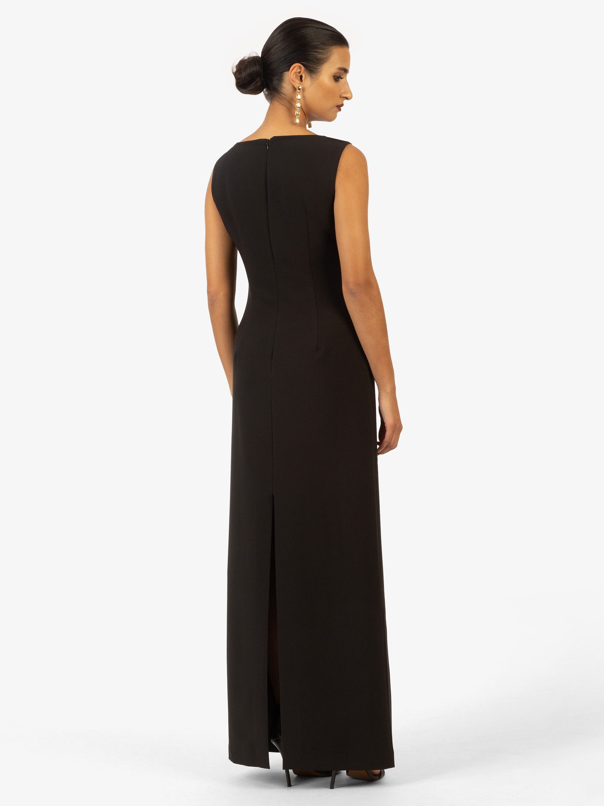 Kraimod Abendkleid mit Rückenschlitz und Rundhals