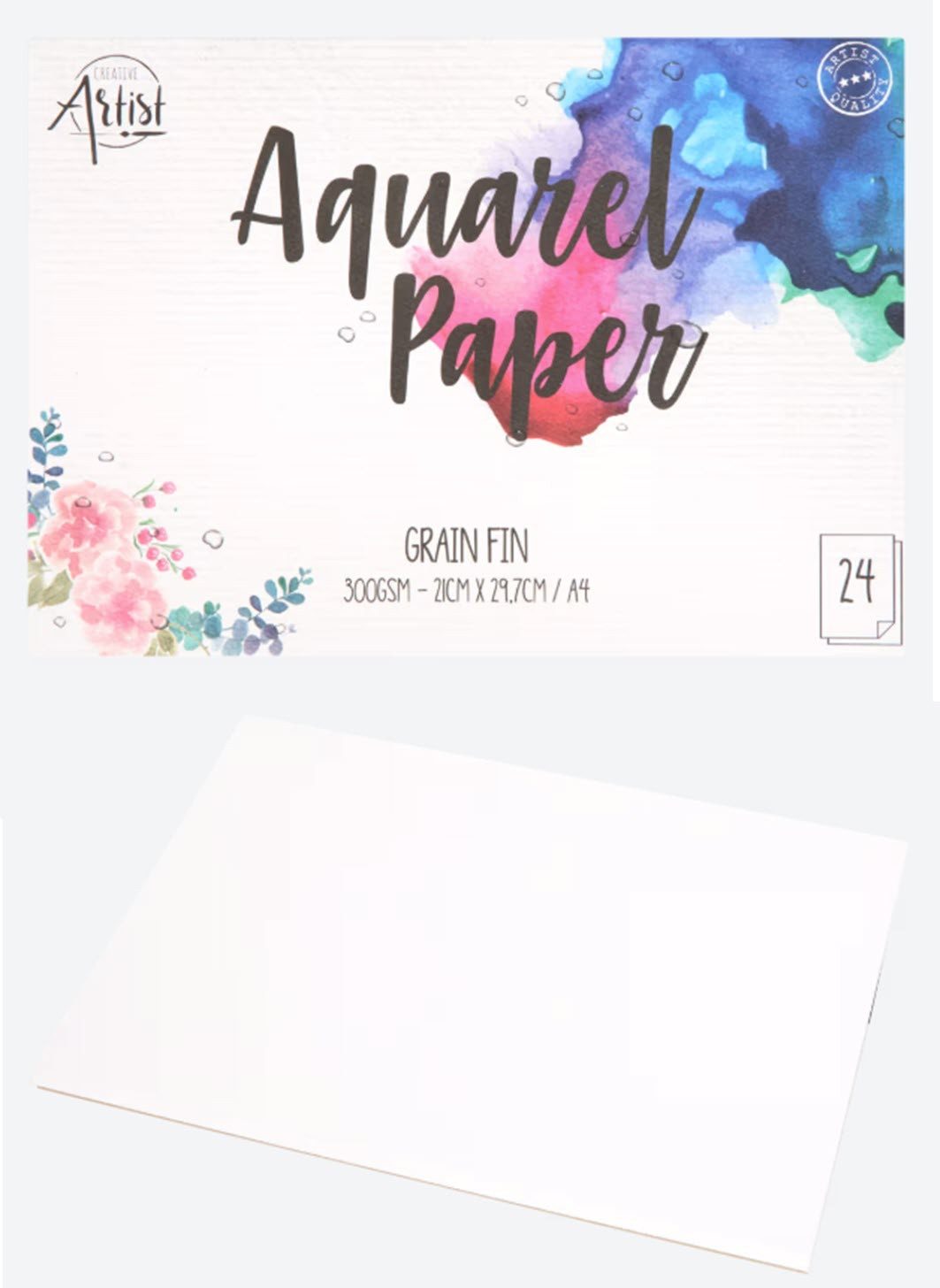 Spectrum Malblock Aquarellblock 2 Stück je 24 Blatt A4