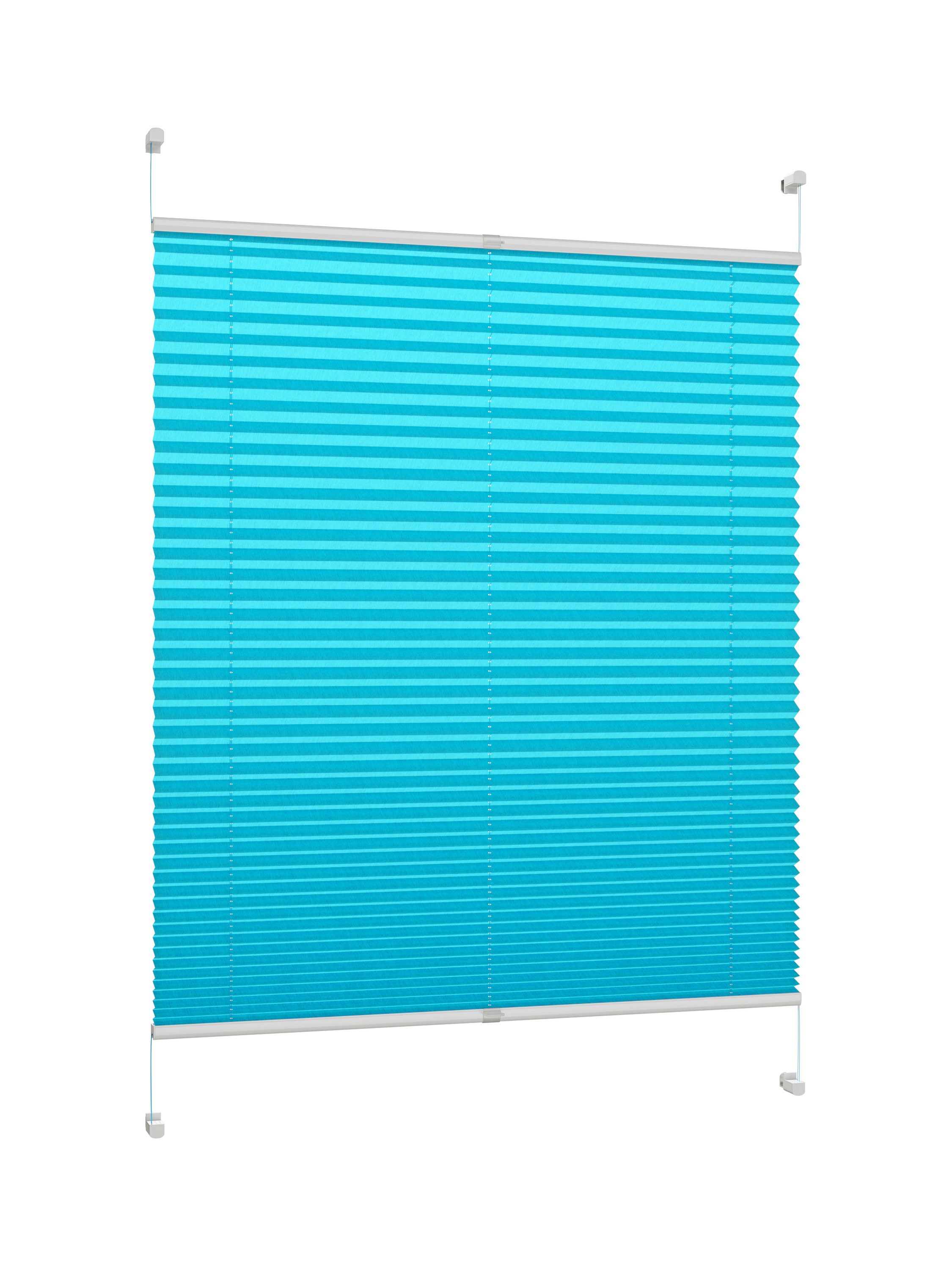 DécoProfi Plissee Plissee Klemmfix ohne Bohren, blickdicht, ohne Bohren, verspannt, Klemmfix, Stufenlos verstellbar