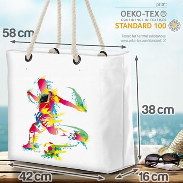 VOID Strandtasche (1-tlg), Deutschland Fussball Spieler Shopper Flagge Beach Bag EM WM