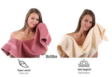 Betz Handtuch Set 10-TLG. Handtuch-Set Premium, Baumwolle, (Set, 10-tlg), Farbe Altrosa & Beige