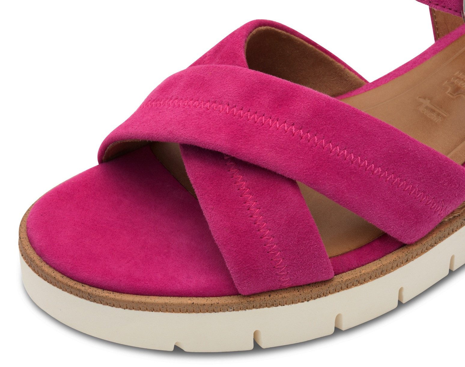 Tamaris Keilsandalette, Riemchensandale, Sommerschuh mit dezenten Ziernähte günstig online kaufen