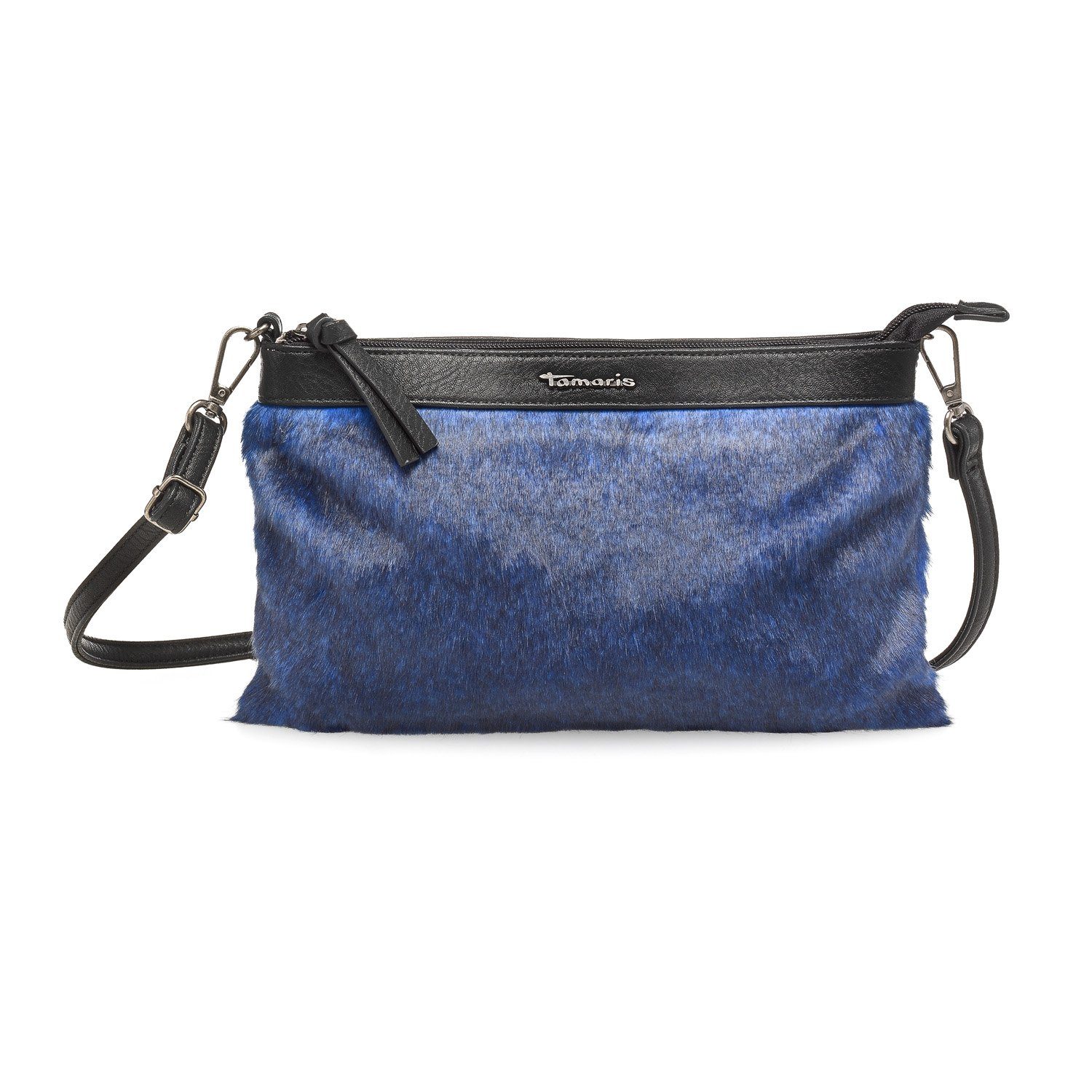 Umhängetasche Bag Fake blau Handtasche (Set), Crossbody Umhängetasche Damen Christiane Tamaris Fur