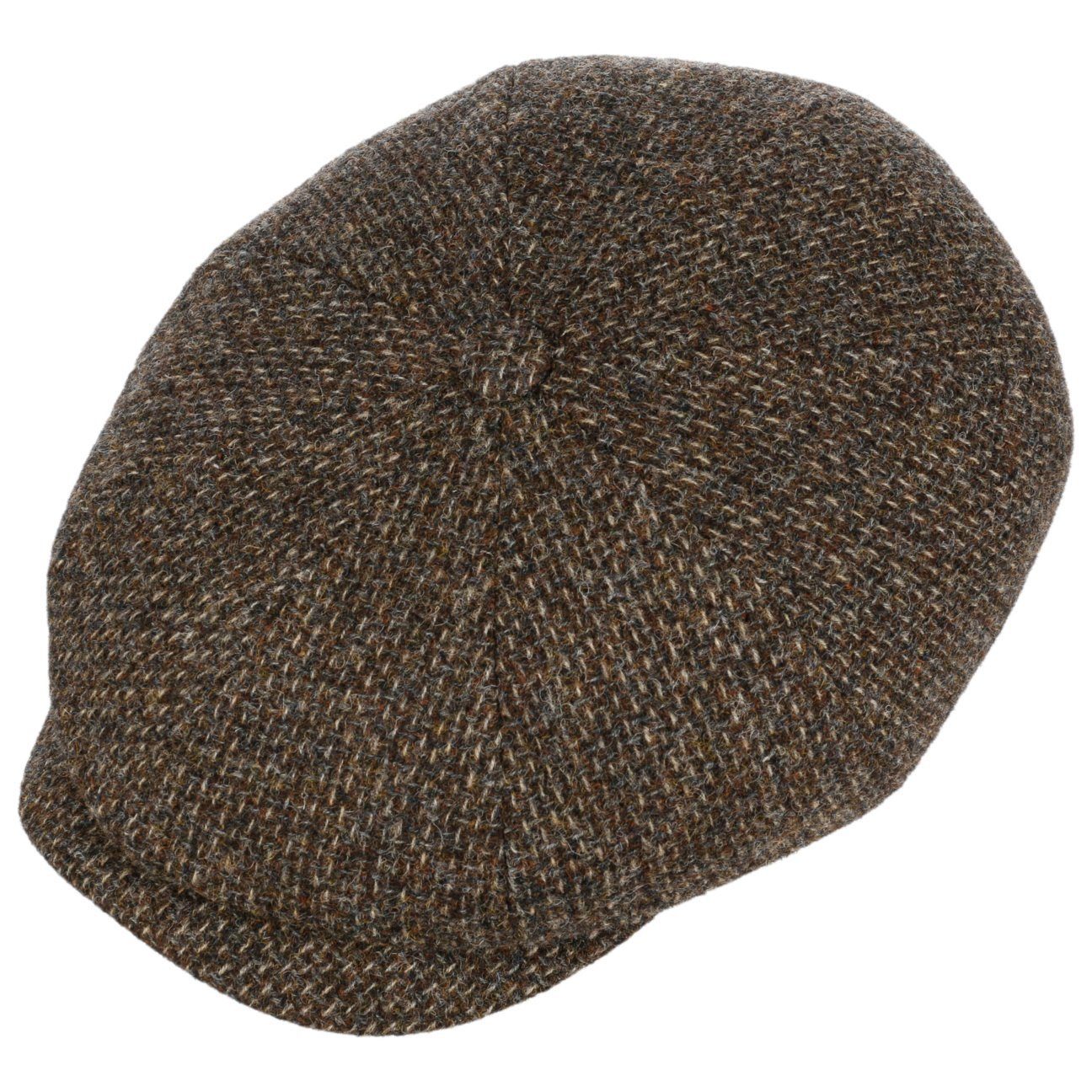 Stetson Flat Cap mit (1-St) Schirm braun Schirmmütze