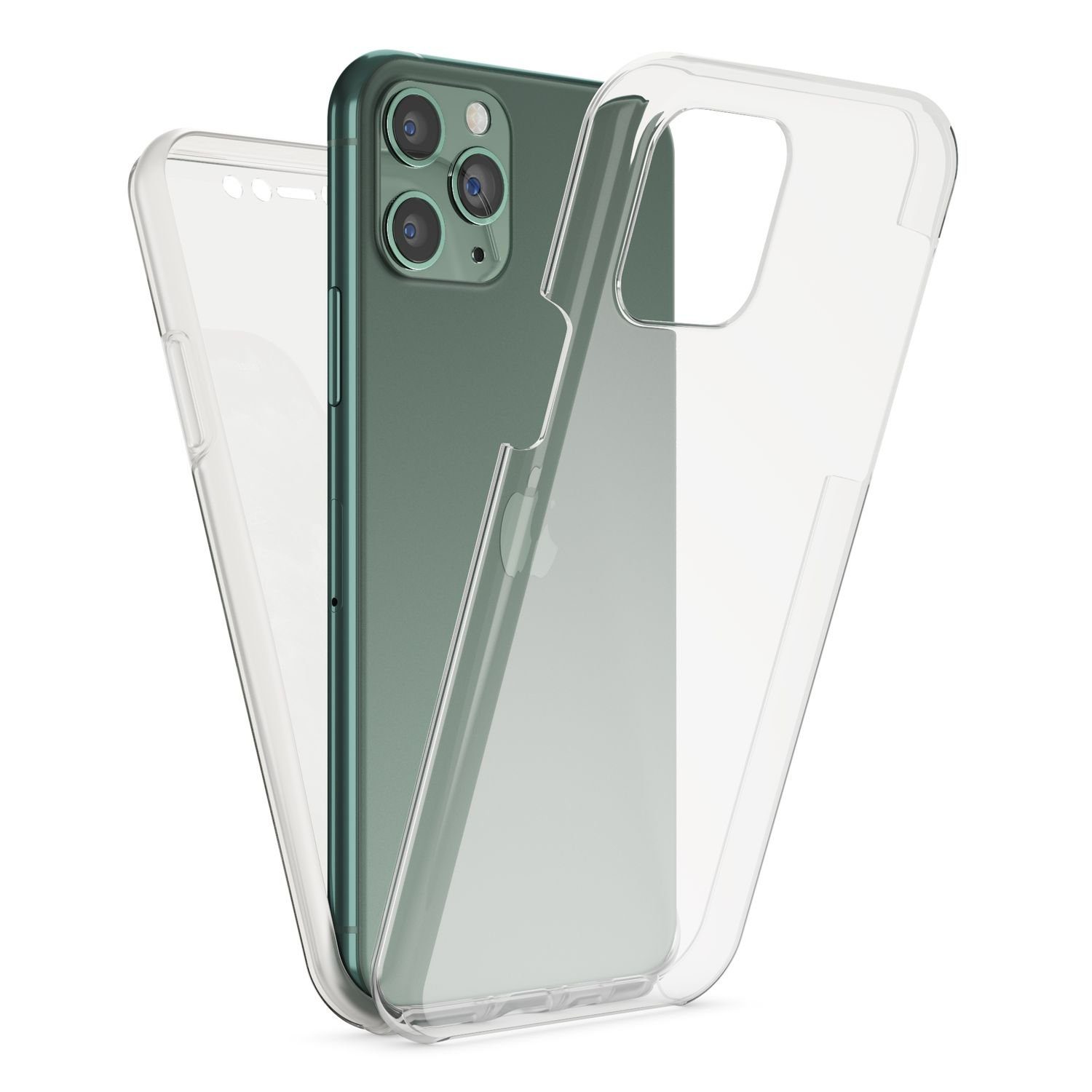 Nalia Apple iPhone 11 Pro, Klare 360 Grad Hülle / Rundumschutz / Transparent / Displayschutz Case