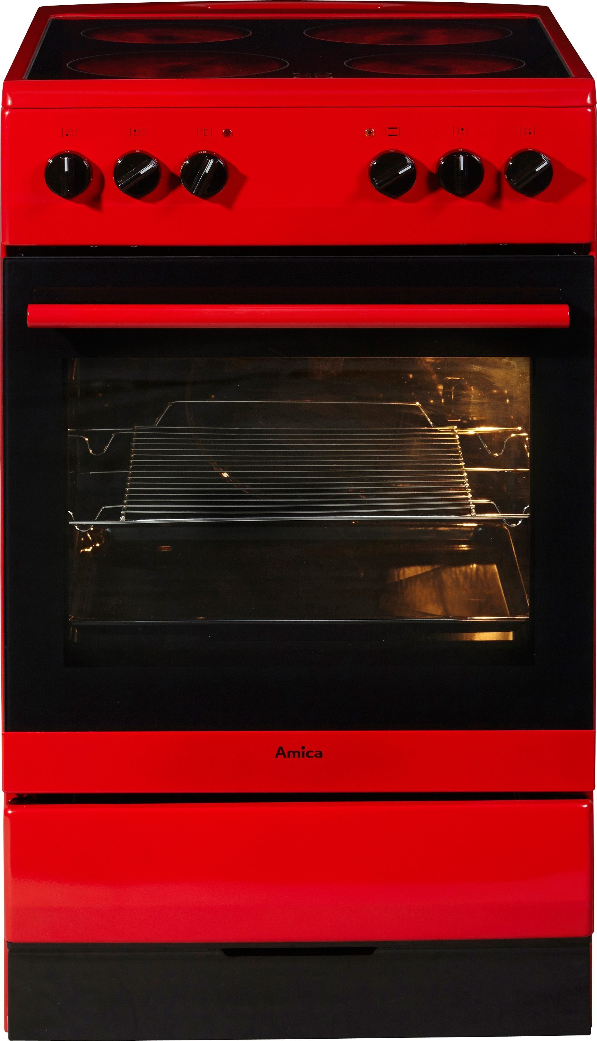 Amica Elektro-Standherd SHC 11506 R, Steam Clean, Reinigt den Ofen mittels Dampf, ohne Chemie