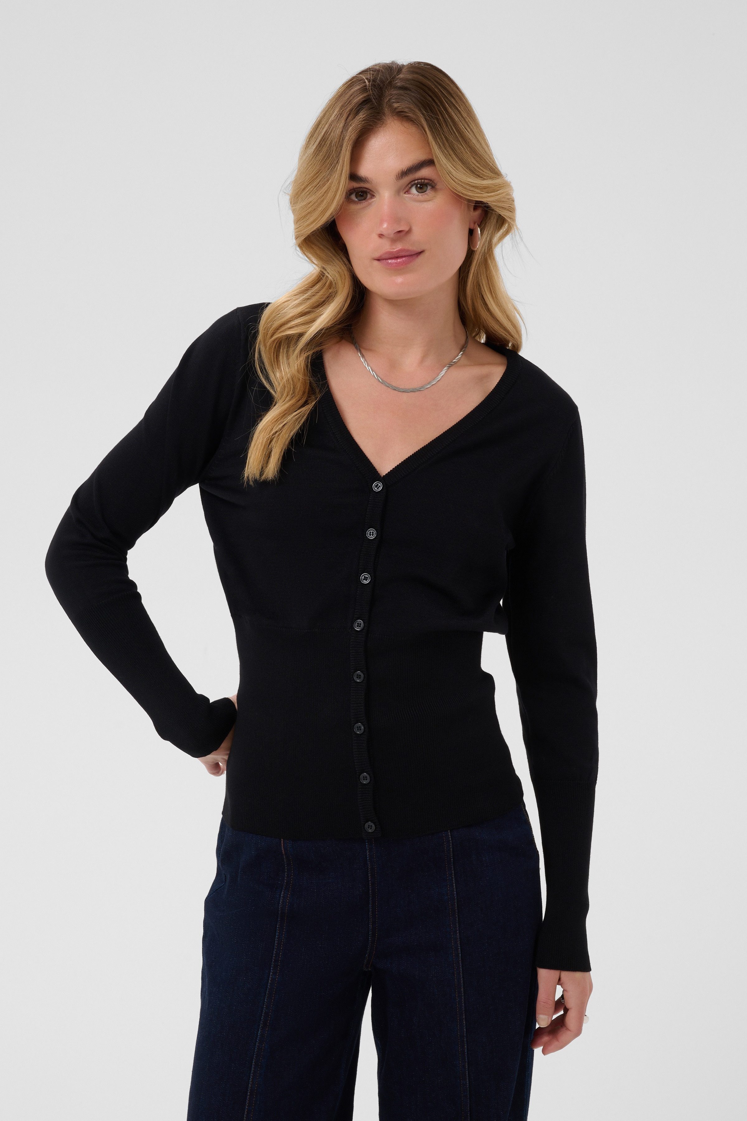 Saint Tropez Strickjacke MilaSZ Slim Cardigan Viskosemischung, Fitted